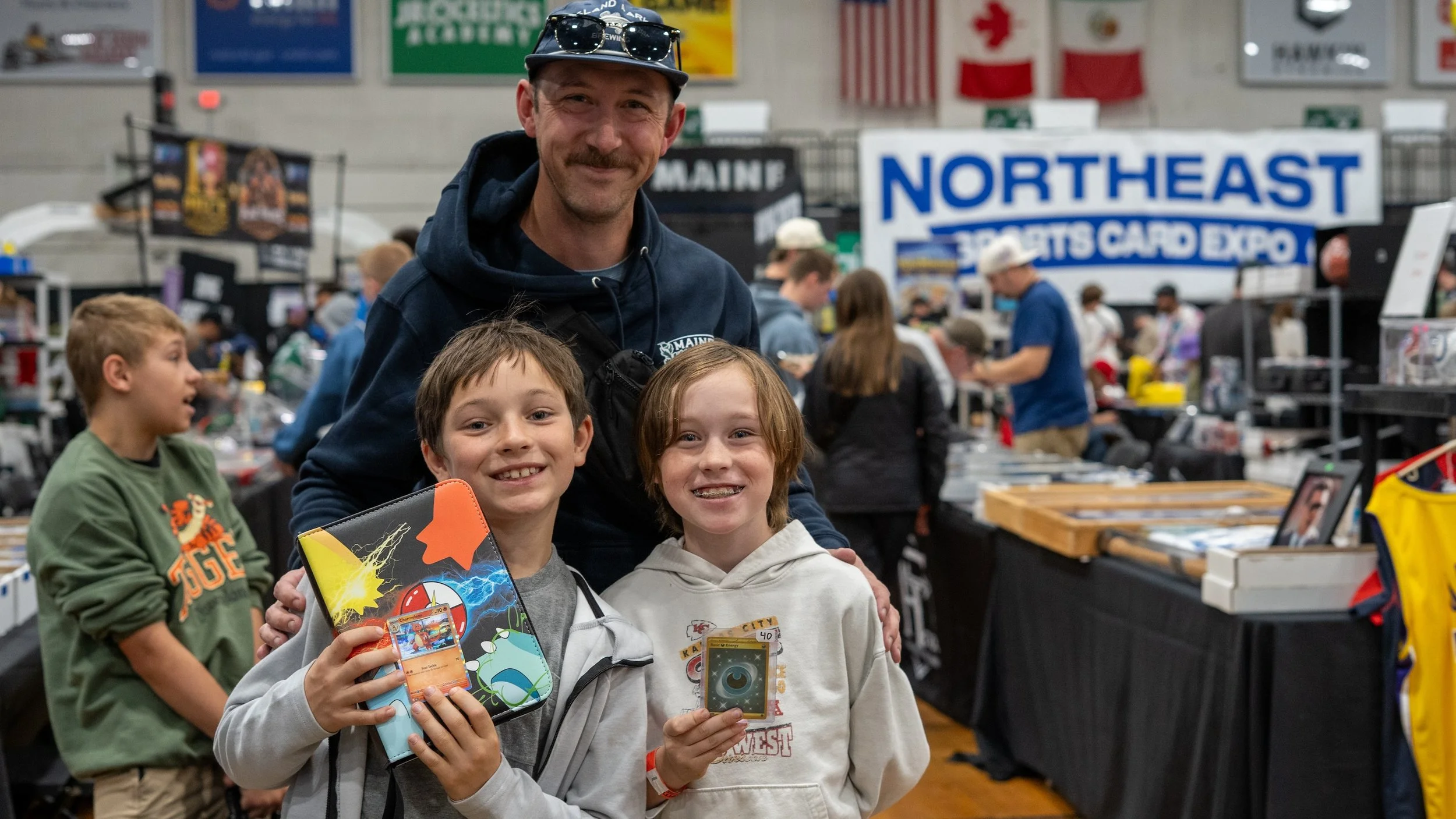 Attendees at the Northeast Sports Card Expo: Maine