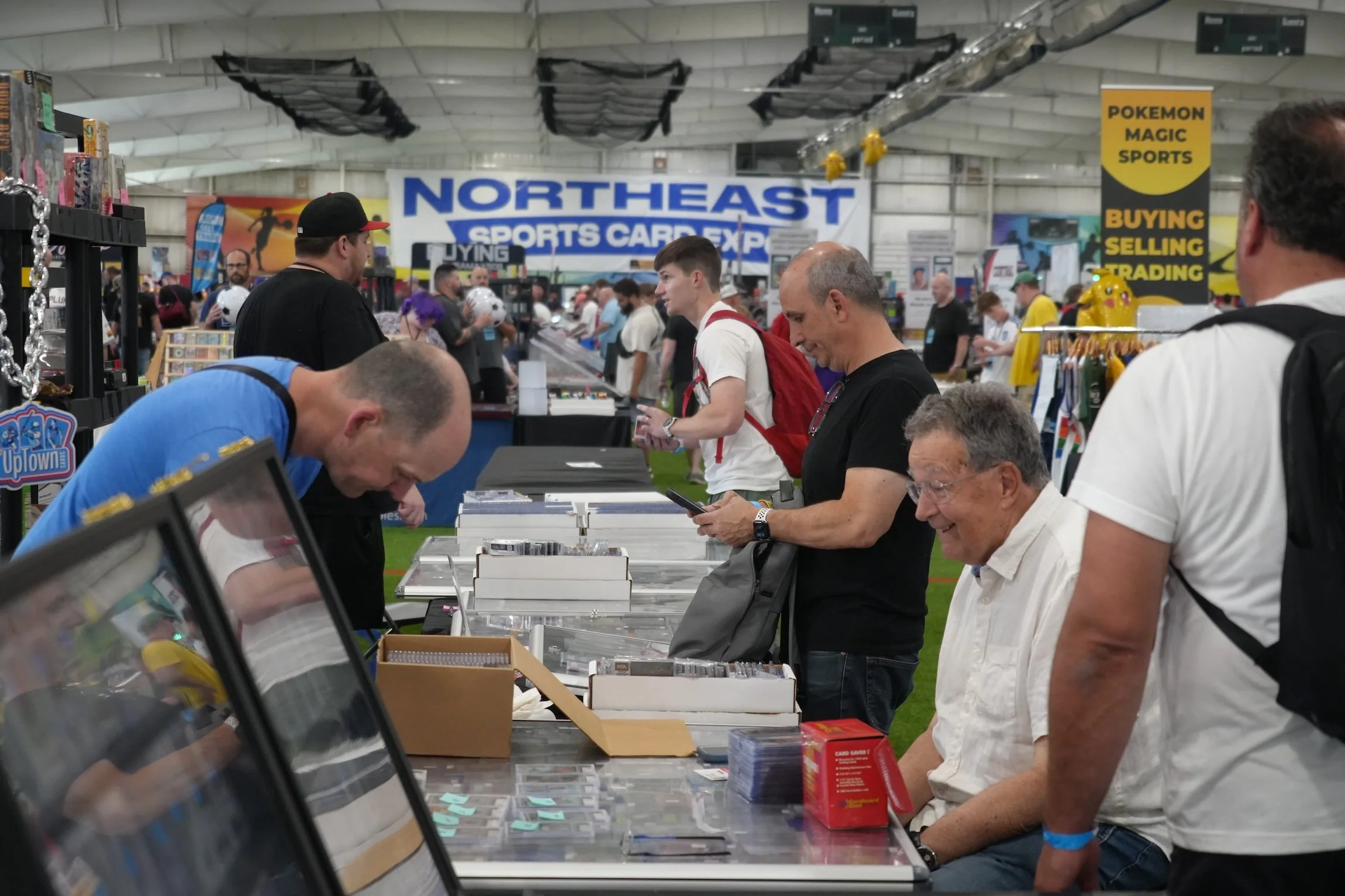 Attendees on the show floor
