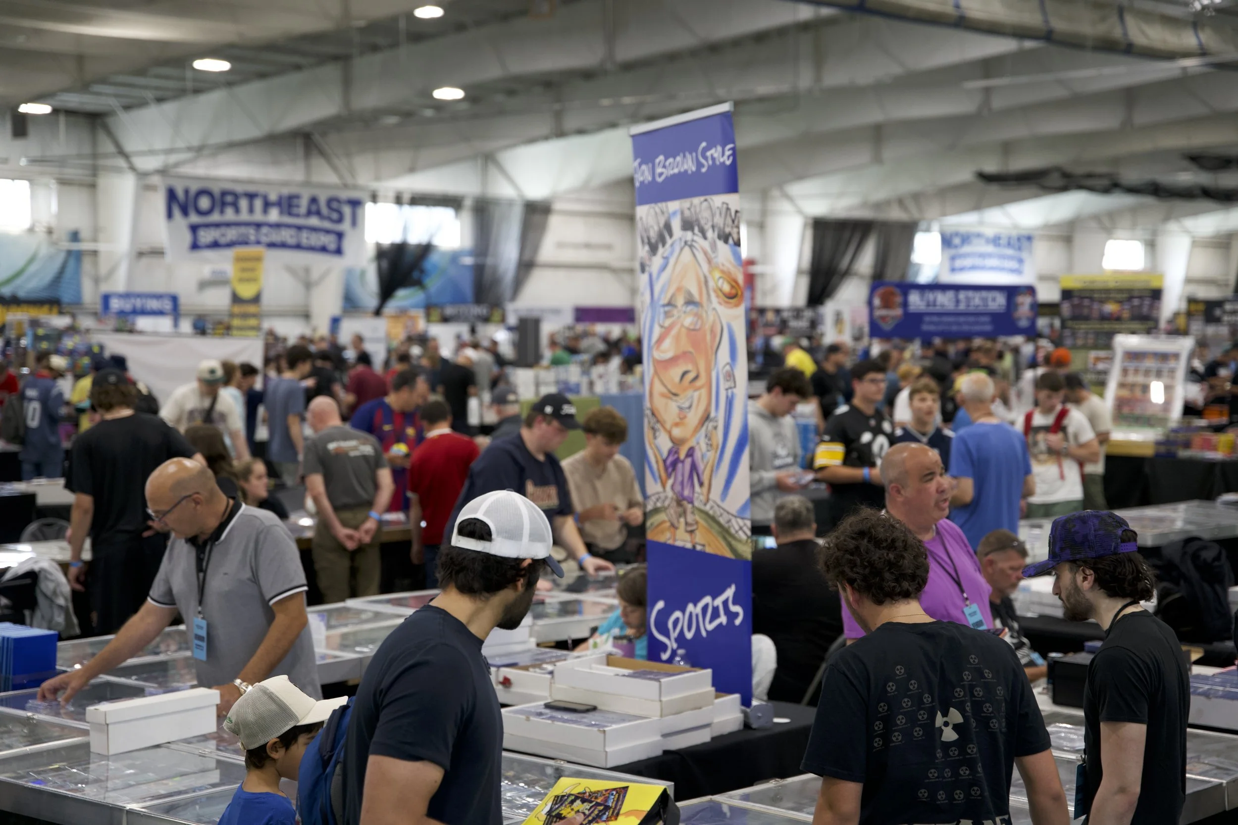 Attendees on the show floor