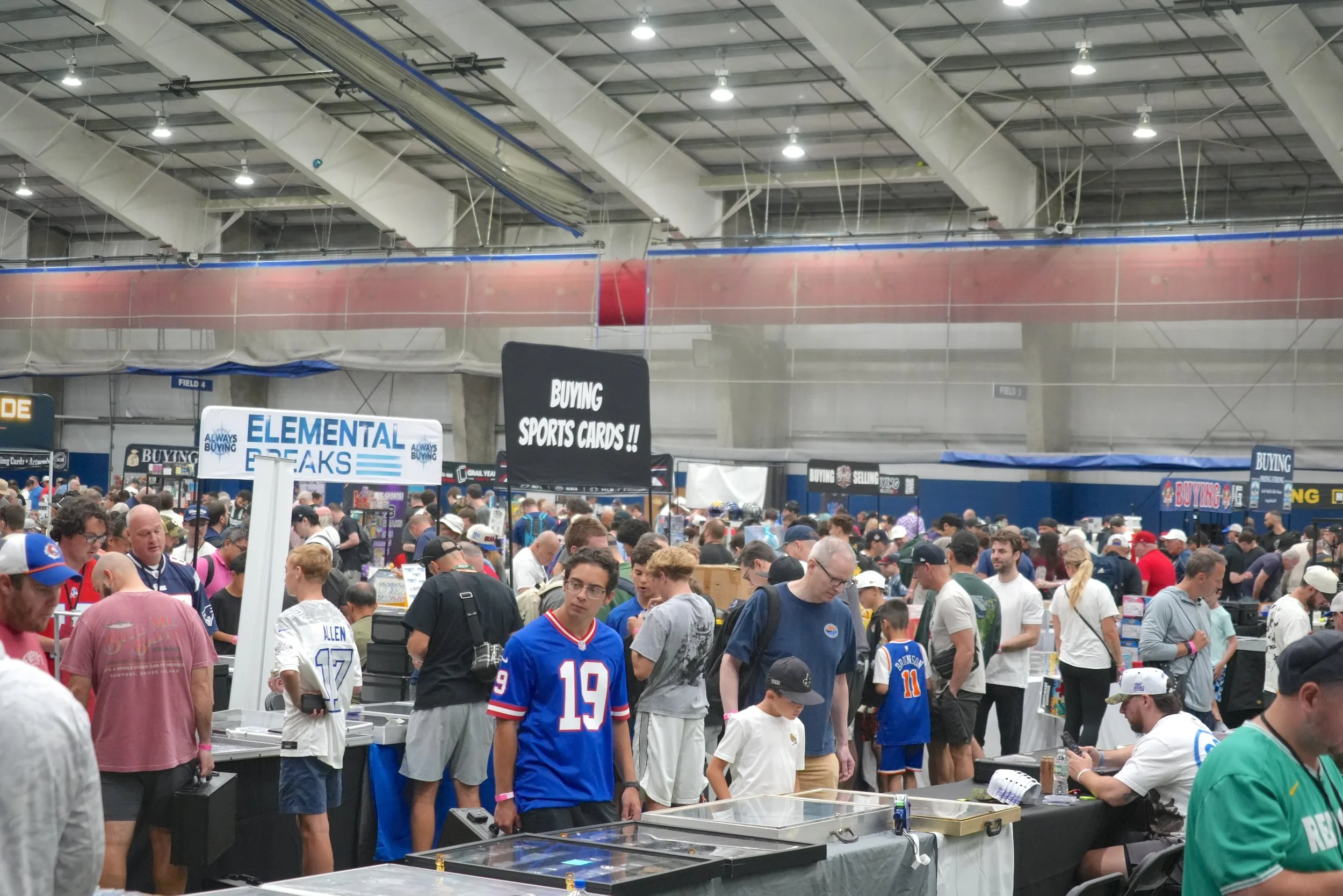 Attendees at the Northeast Sports Card Expo in Stamford, Connecticut