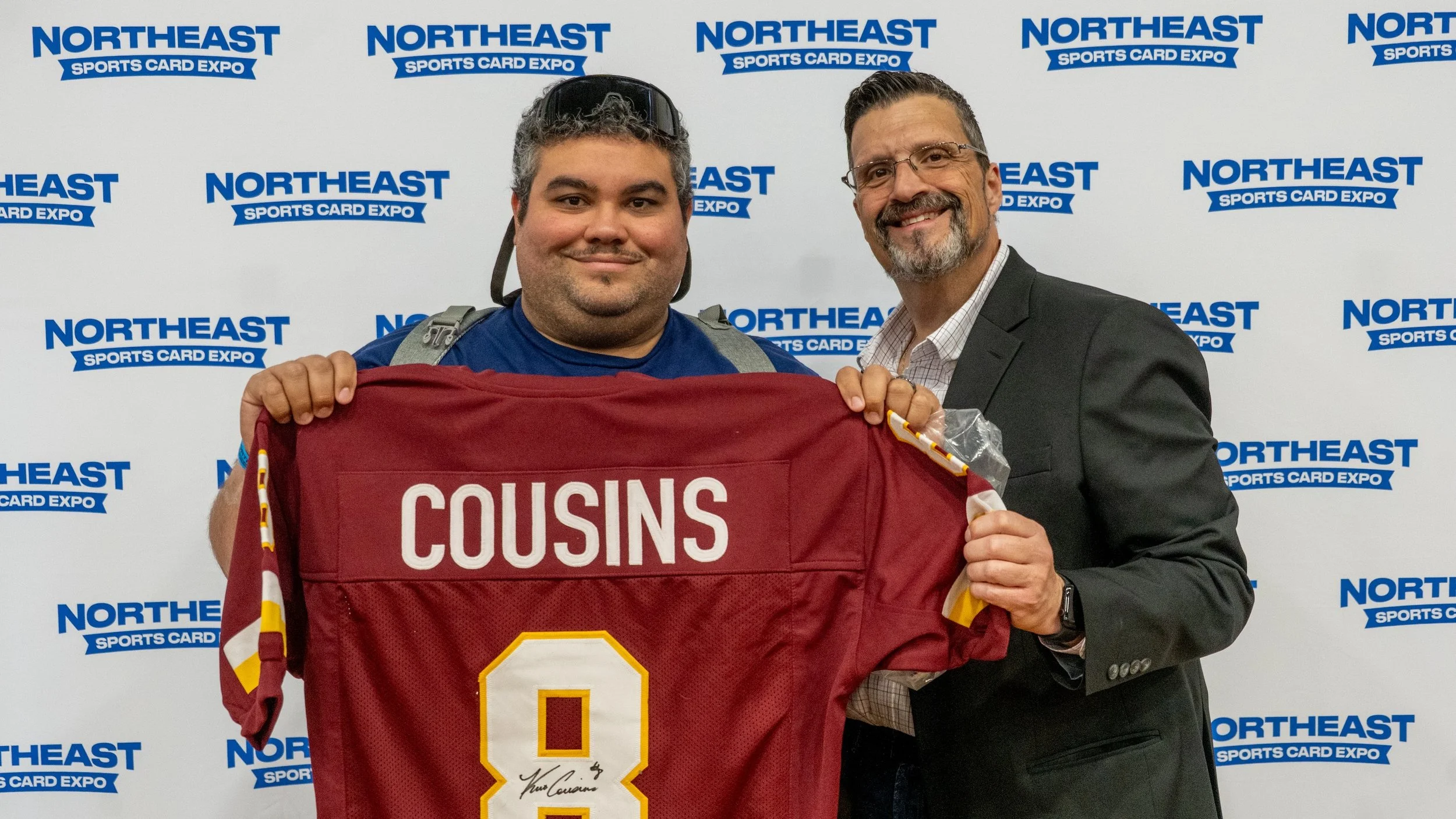 Event Host Rich Palladino with a raffle winner