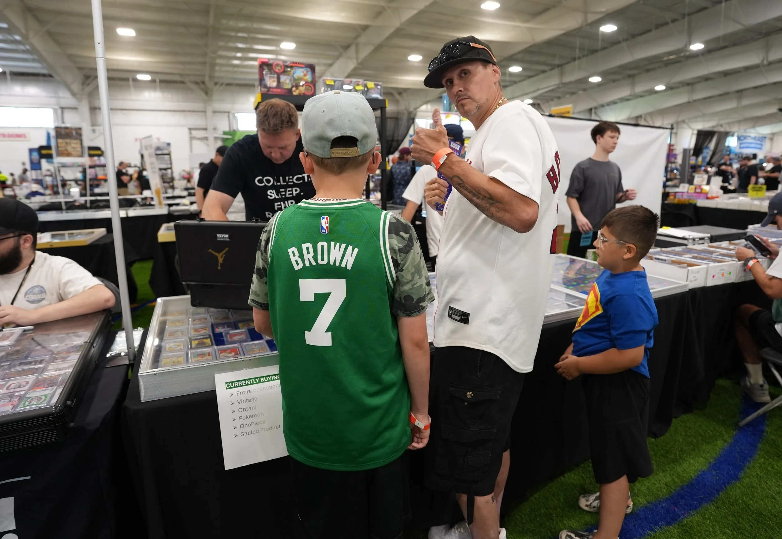 Attendees on the show floor