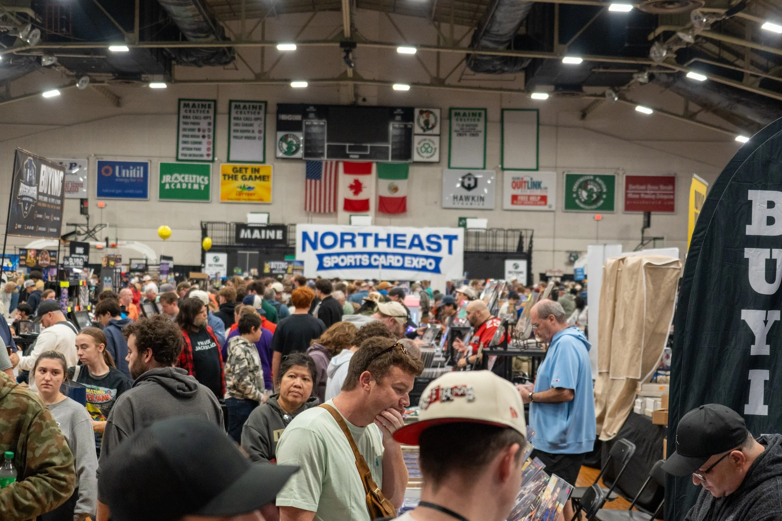 Attendees at the Northeast Sports Card Expo: Maine