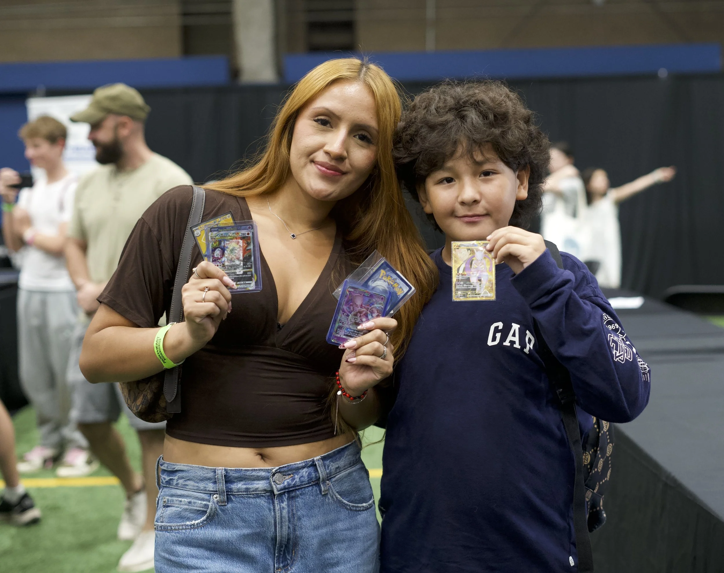 Attendees at the Northeast Sports Card Expo in Stamford, Connecticut