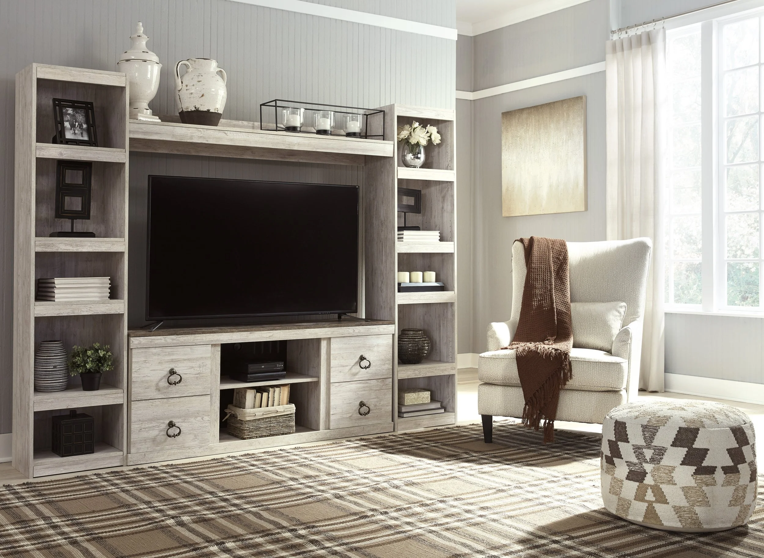 W267 Willowton Entertainment Center Ashley — The Furniture Store Piqua