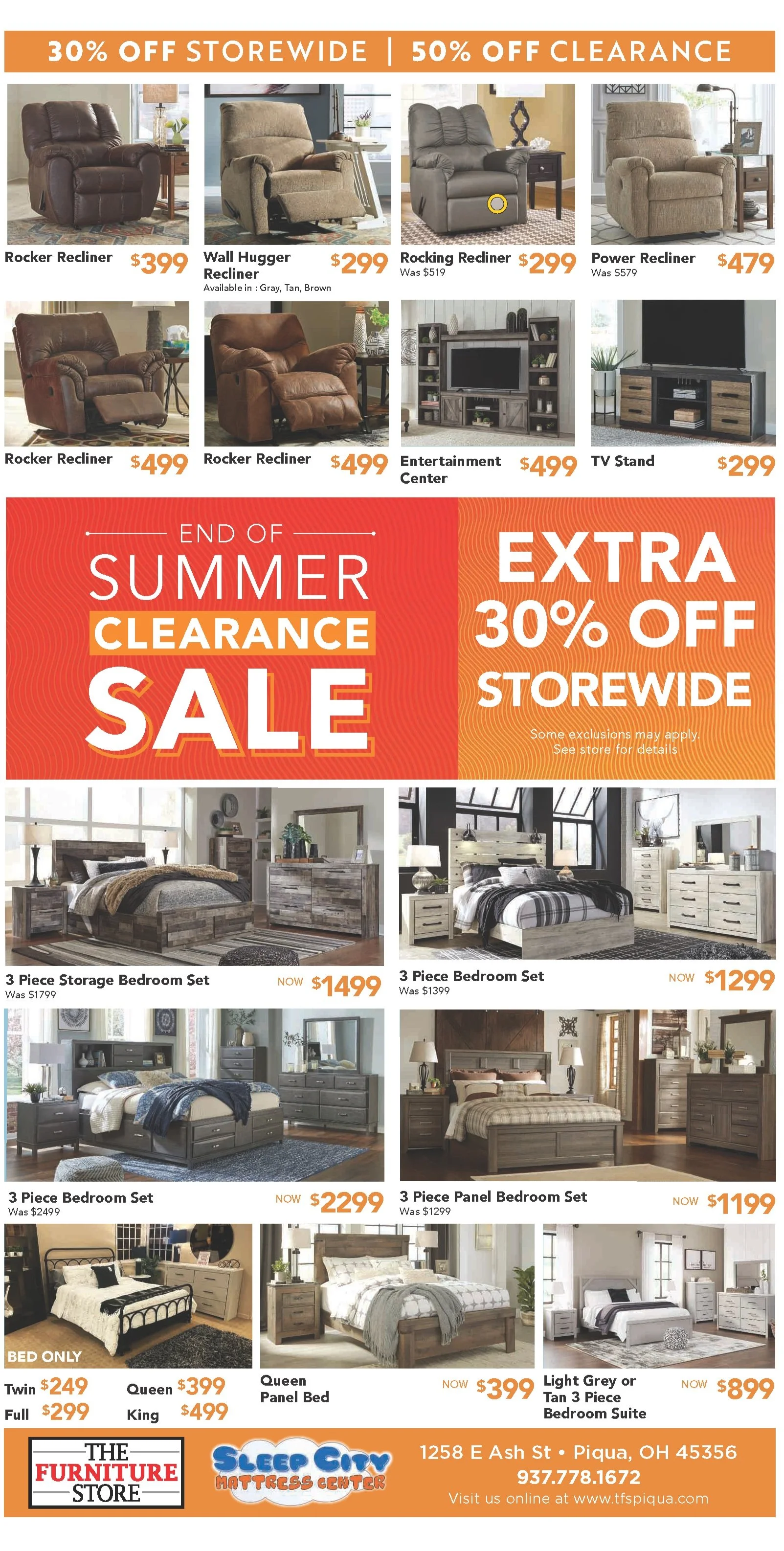 FlierPage — The Furniture Store Piqua
