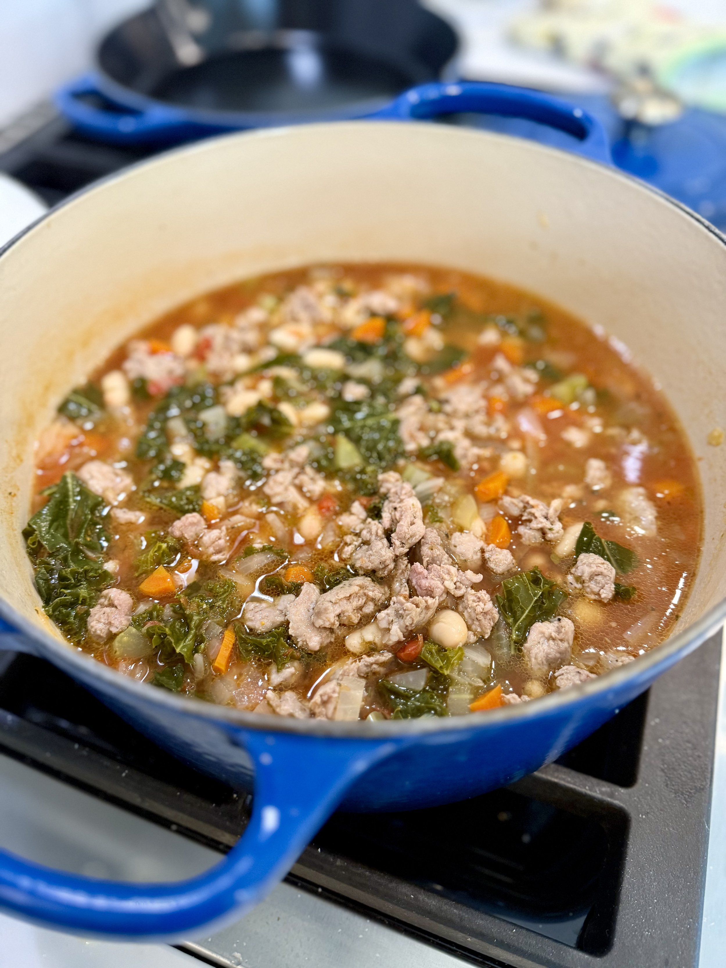 🥣 White Bean, Kale &amp; Sausage Soup