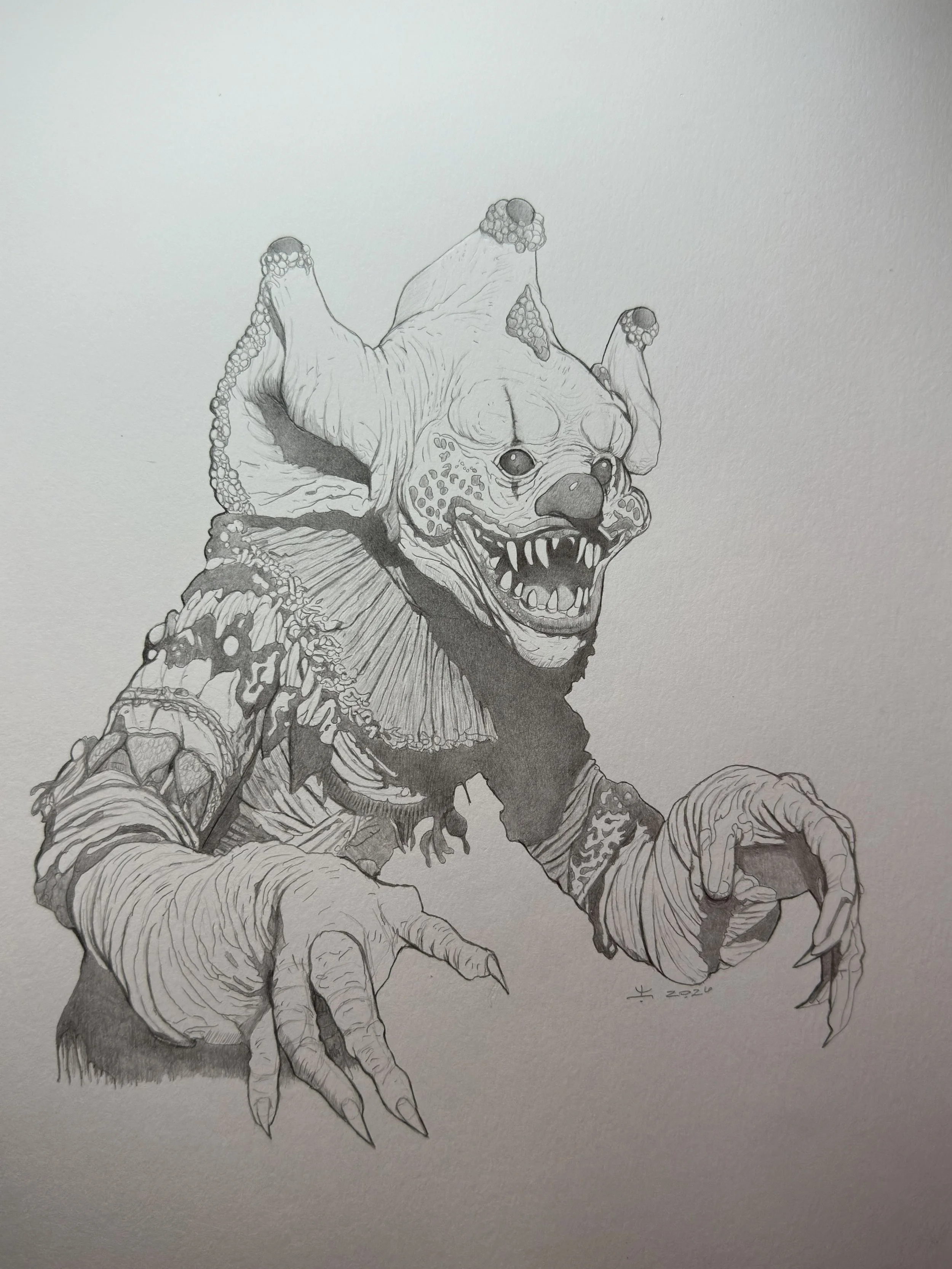 Zaz’athum.
Graphite on paper.
2026.