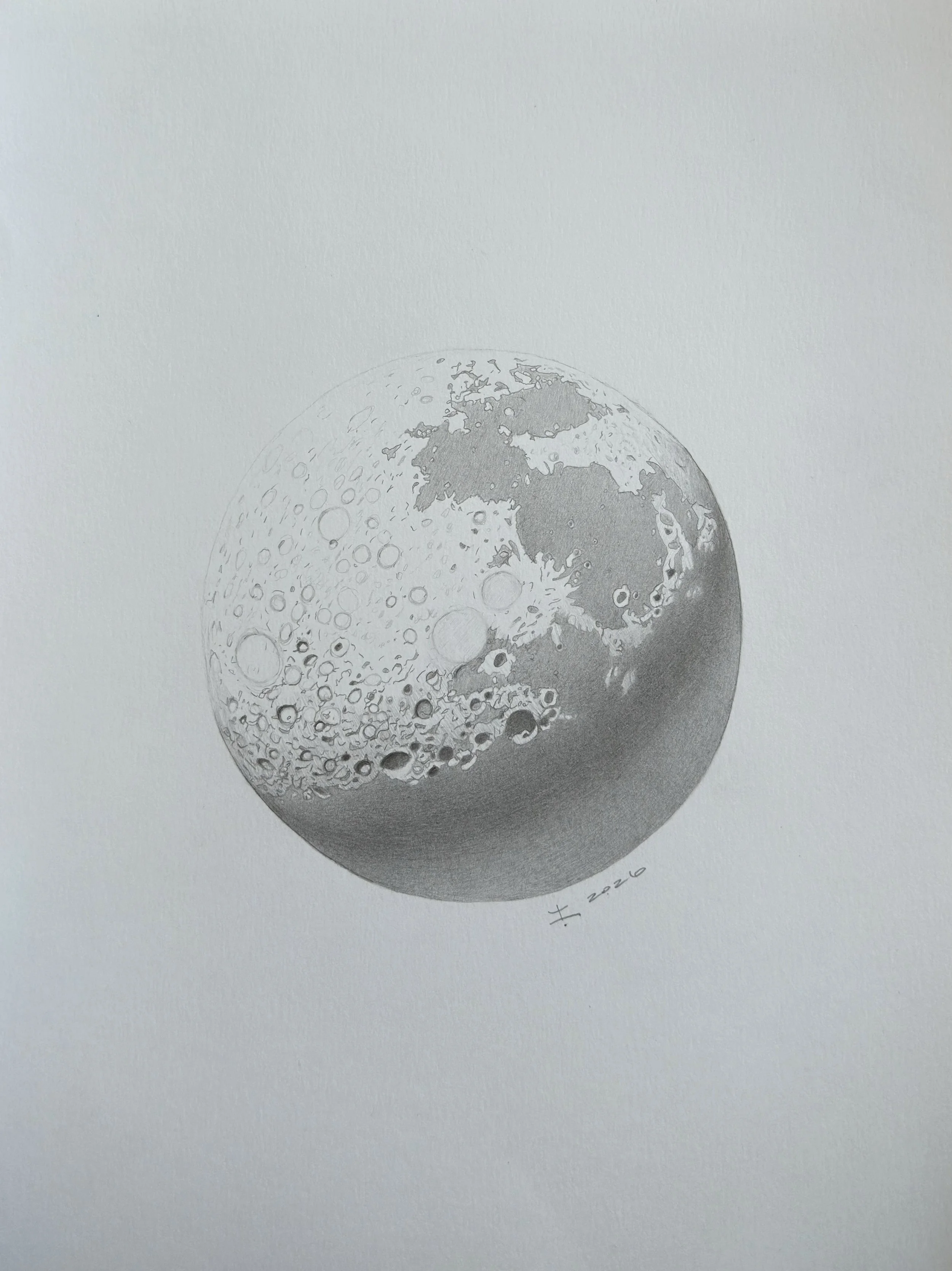 Manthur.
Graphite on paper.
2026.