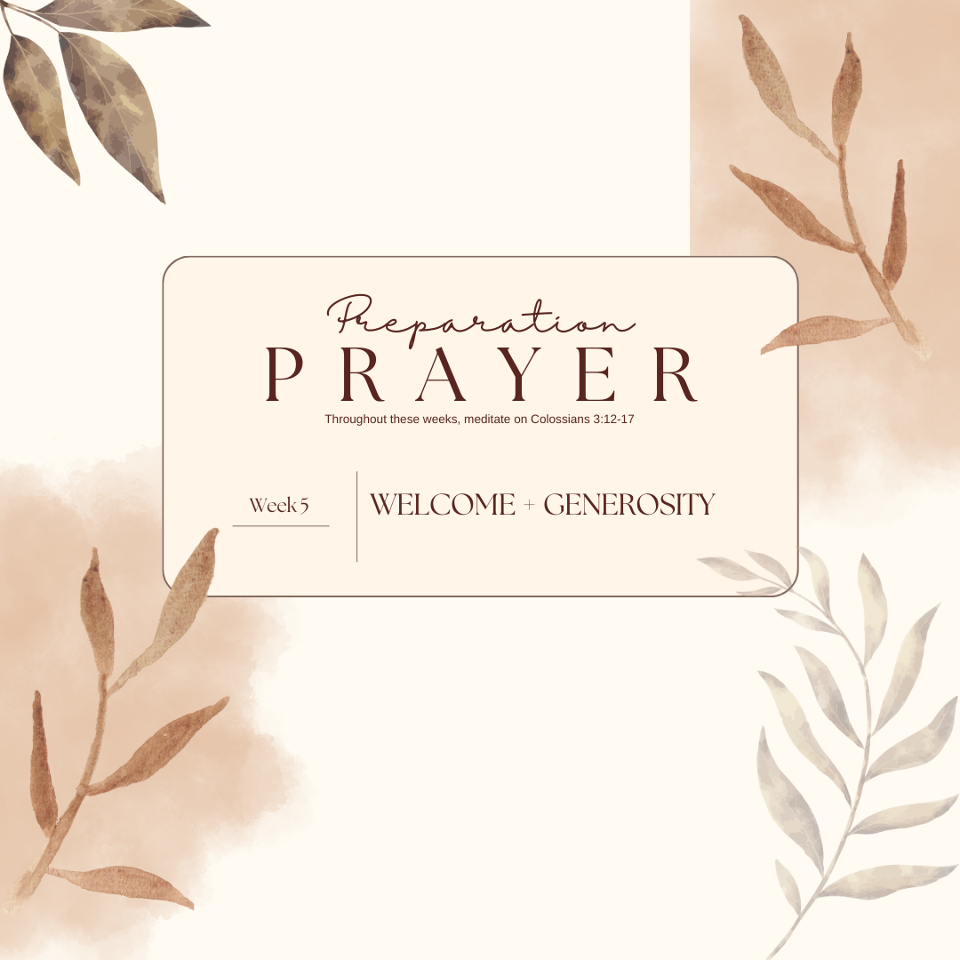 WEEK 5: PREPARING FOR THE HOLIDAYS 