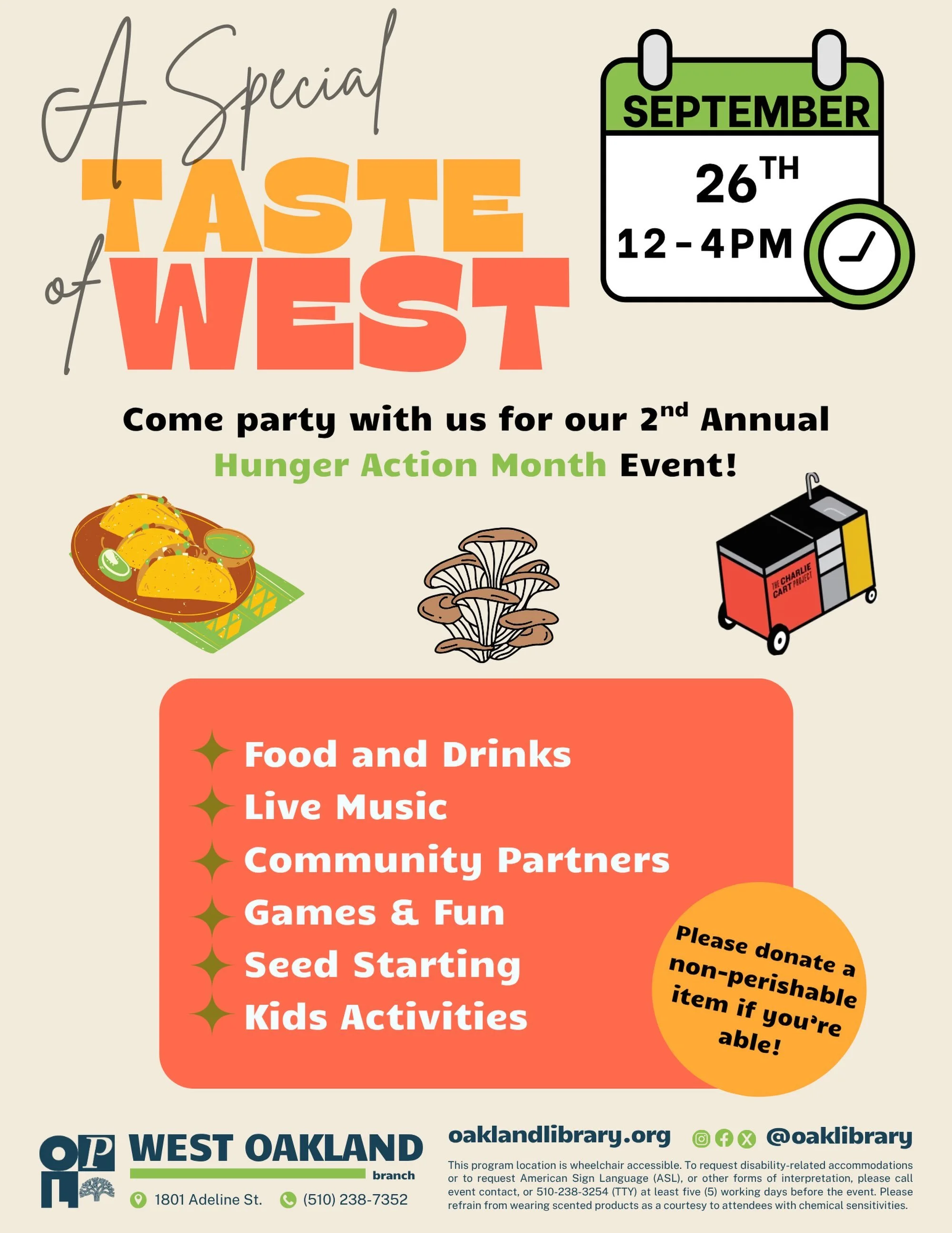 A Taste of West: Hunger Action Month