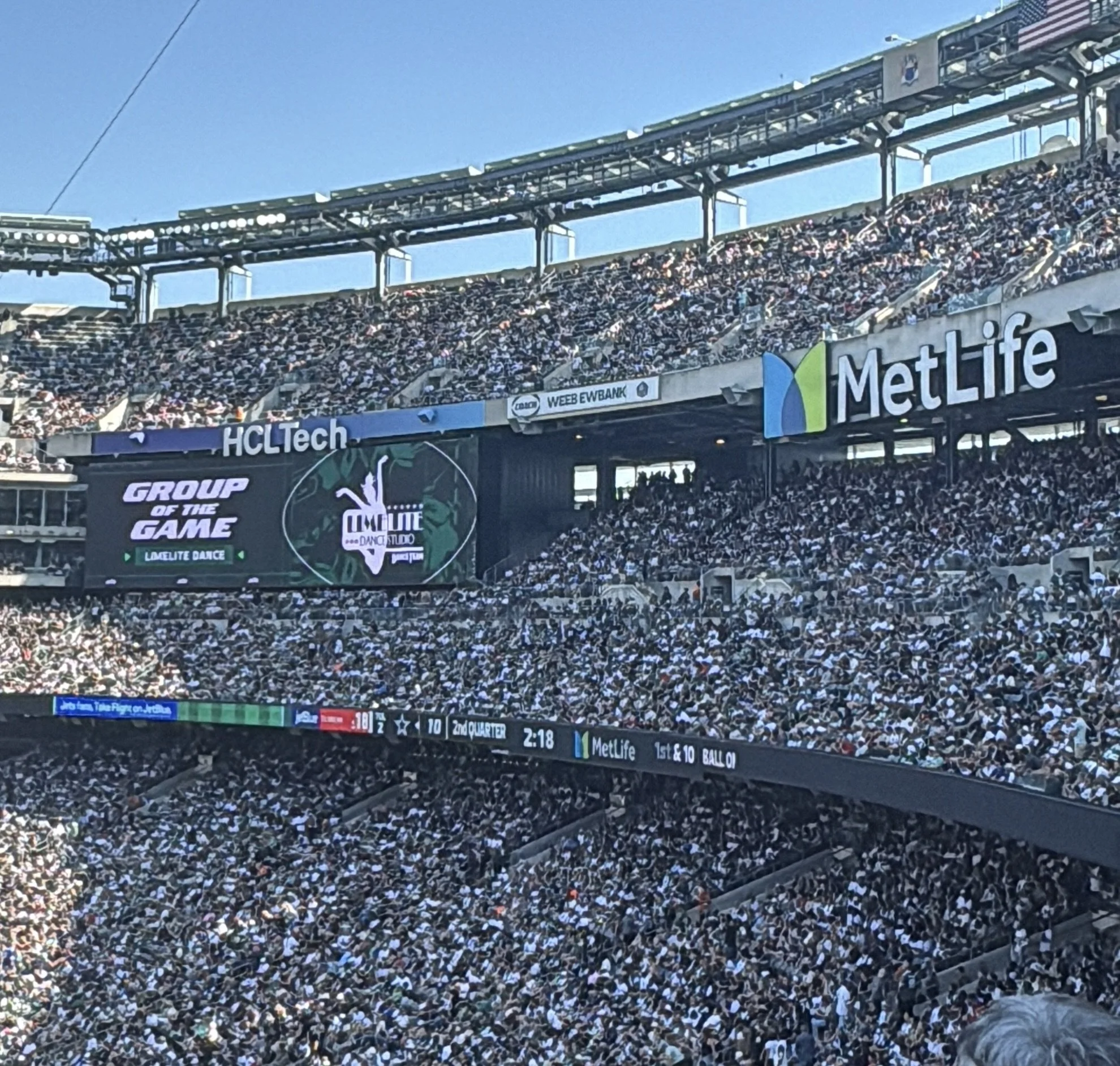 Dance Team Performance NFL New York Jets Game 