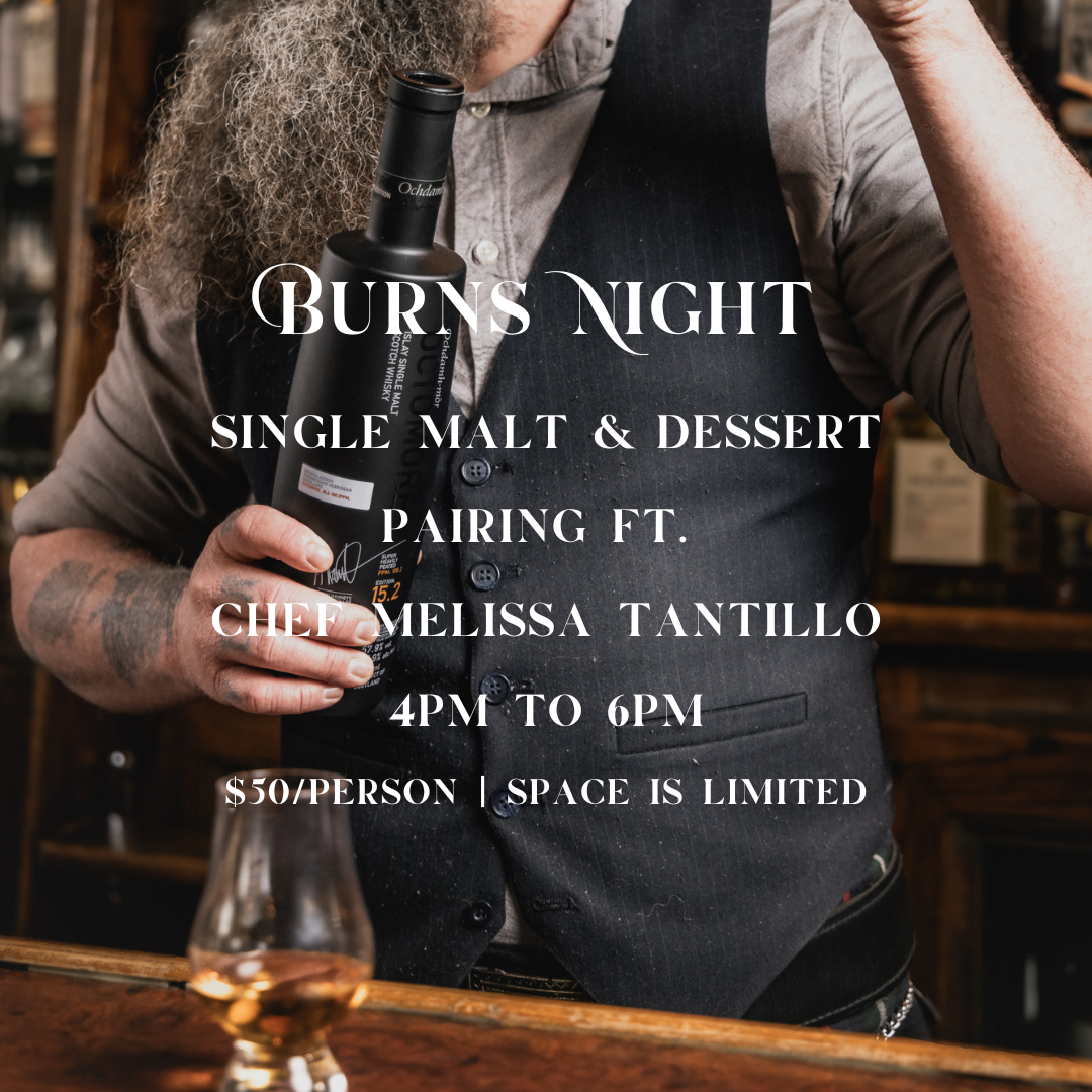 Burns Night Single Malt & Dessert Pairing ft. Chef Melissa Tantillo