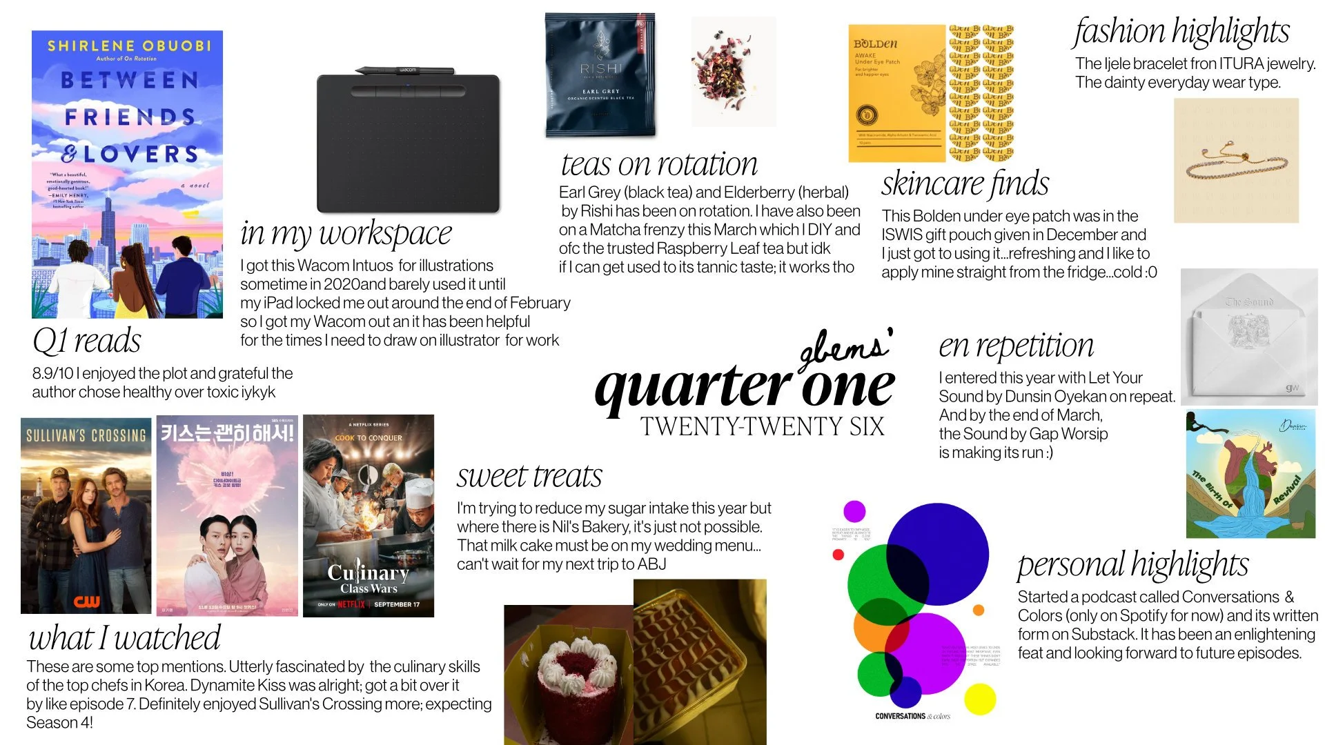 my first quarter unwrapped