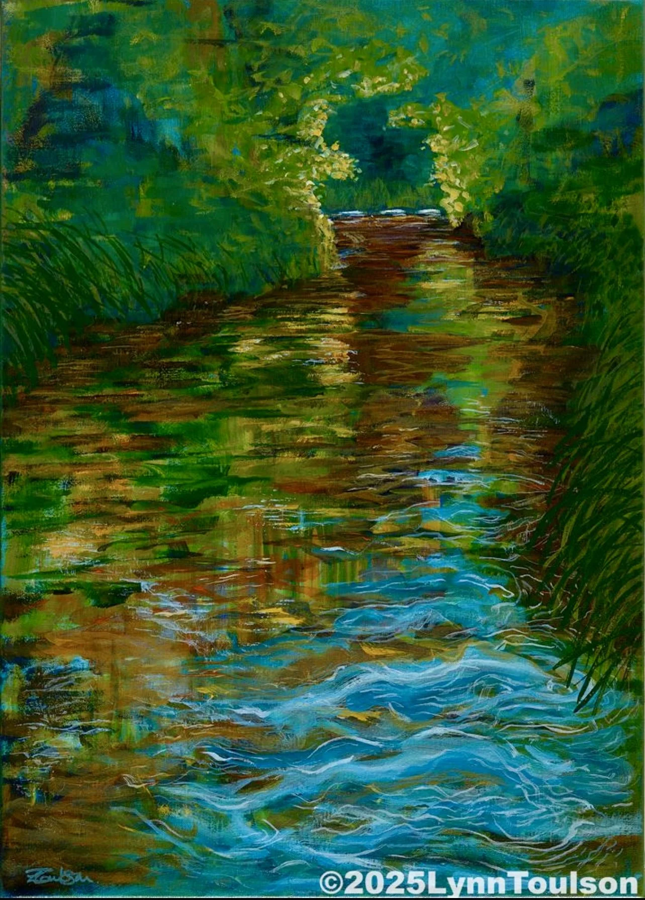 Hogsmill Stepping Stones
Acrylic
500x700 plus white wooden tray frame
£395