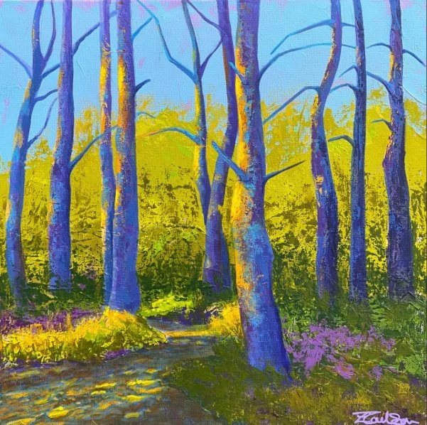 Purple Pines
Acrylic
400x400 plus white wooden tray frame
£395