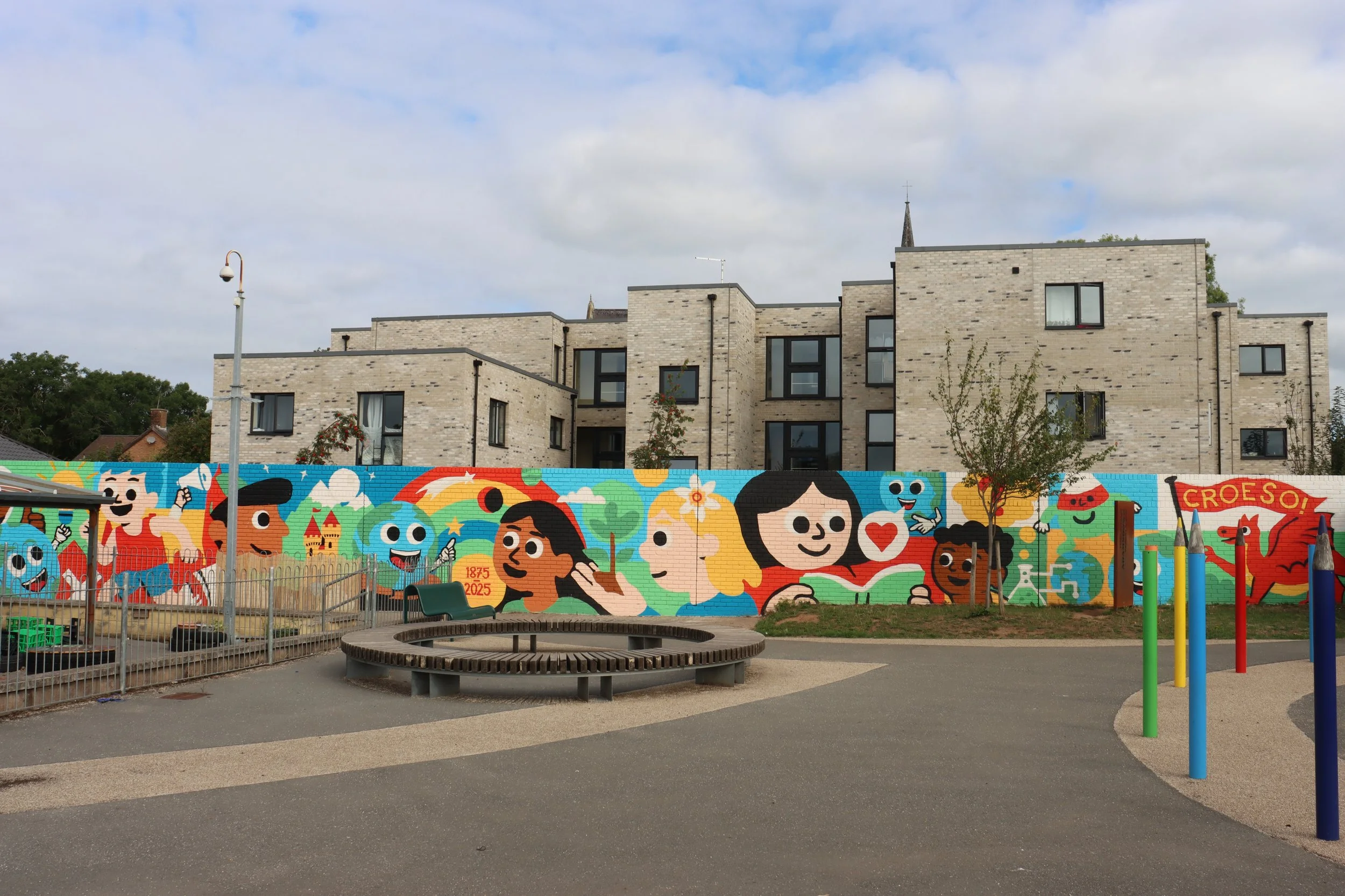 Adamsdown Primary Mural in full