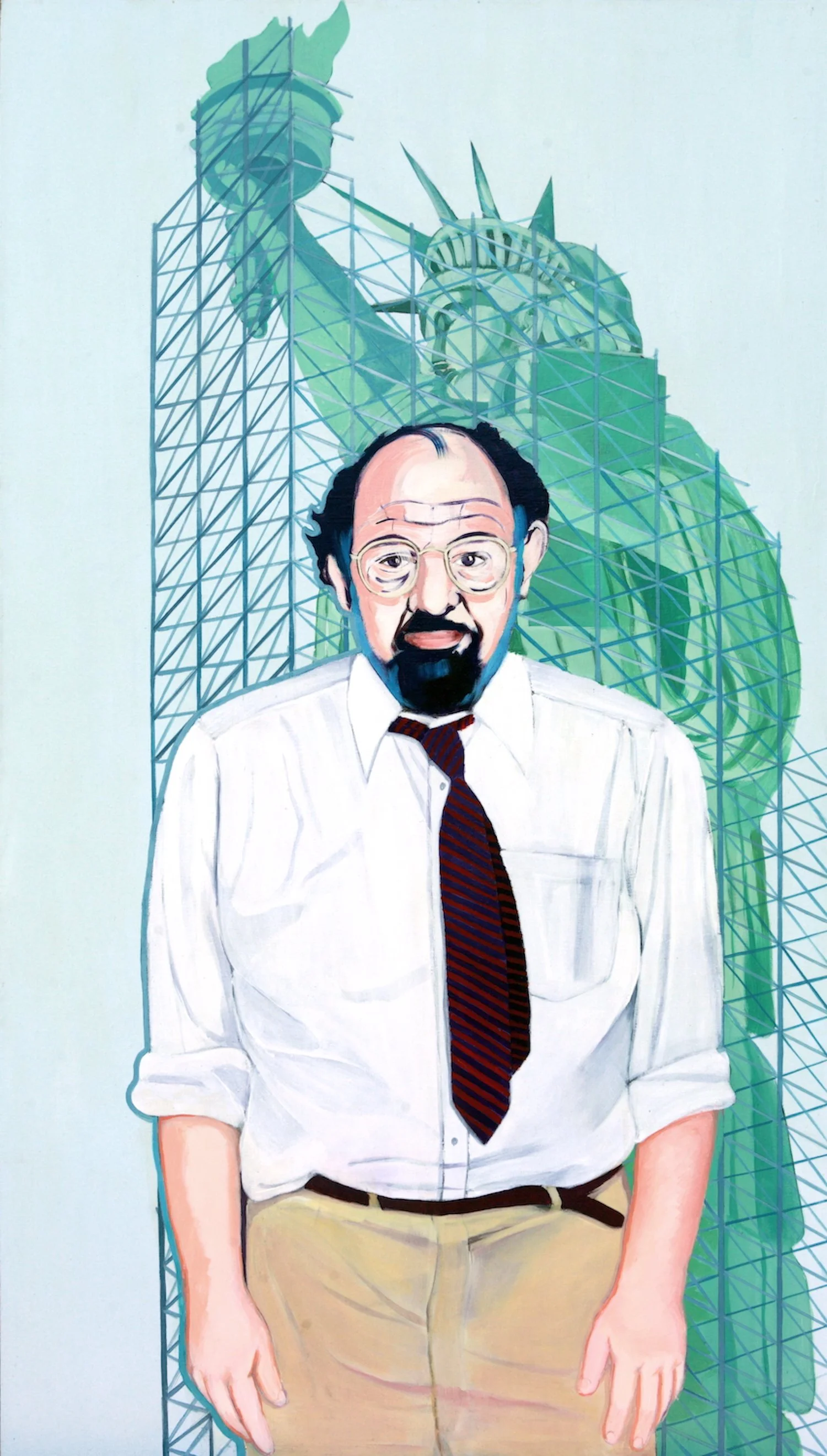 America, Portrait of A. Ginsberg, 1985, Oil,       71” x 40”