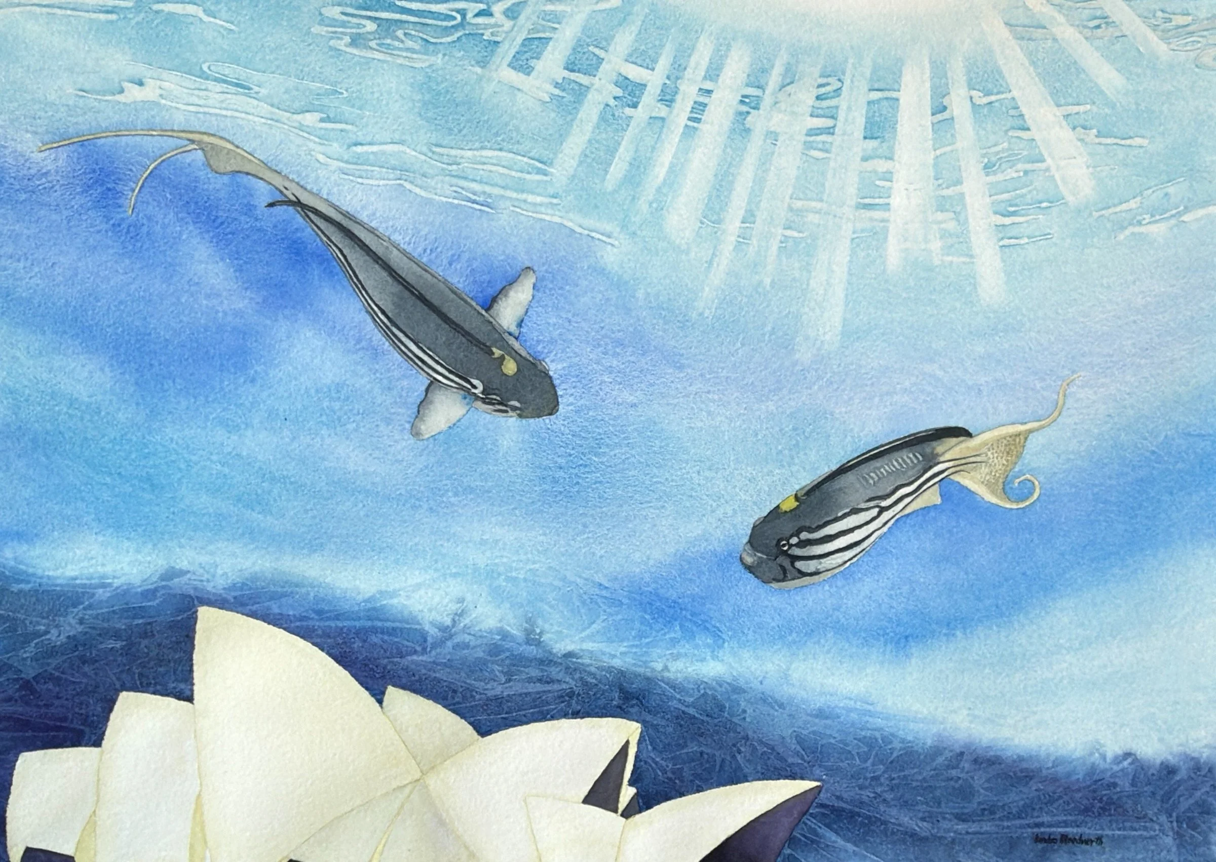 "Under the Same Sun," 2026, 22" x 30"