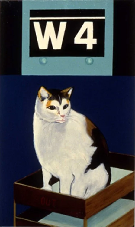 "T.A.,'"  1991,
Acrylic,   30” x 18”