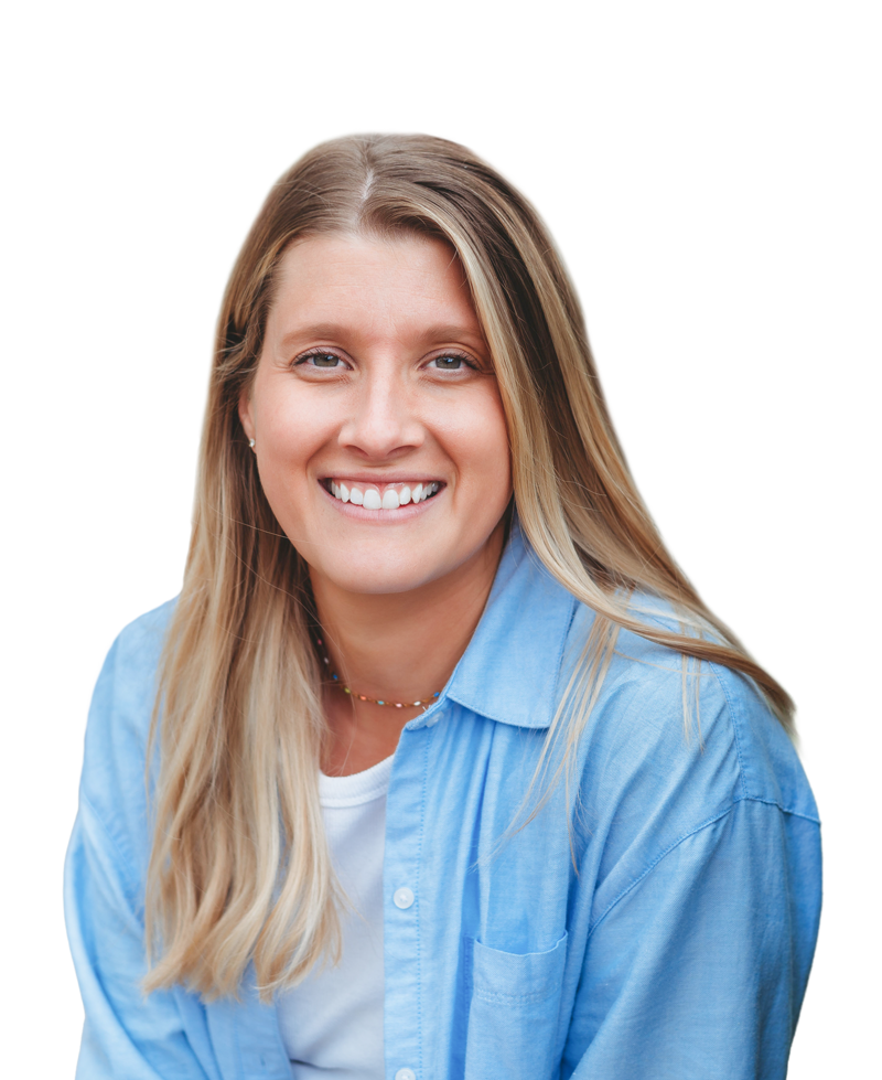 Smiling portrait of Carley Rollins, licensed nutritionist and board-certified health coach.