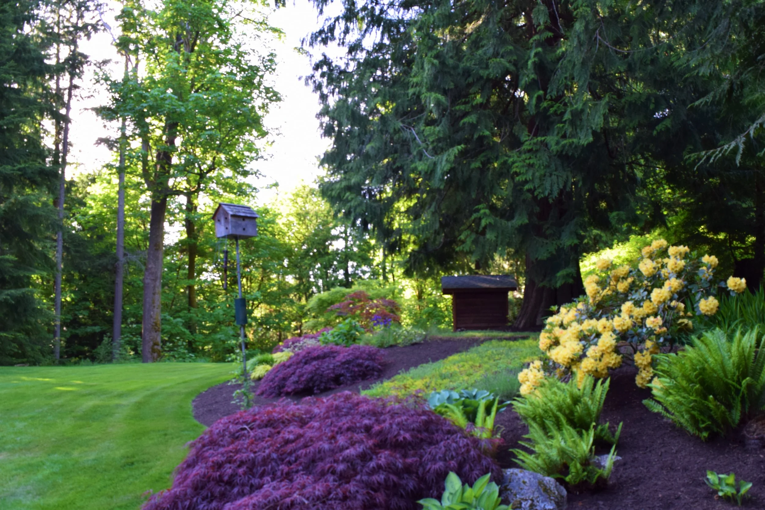 Catching landscaping at the right season helps, sometimes we can take outside photos months in advance just to catch special things