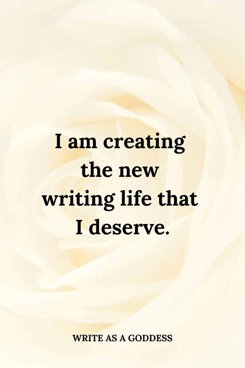 writing life positive affirmation