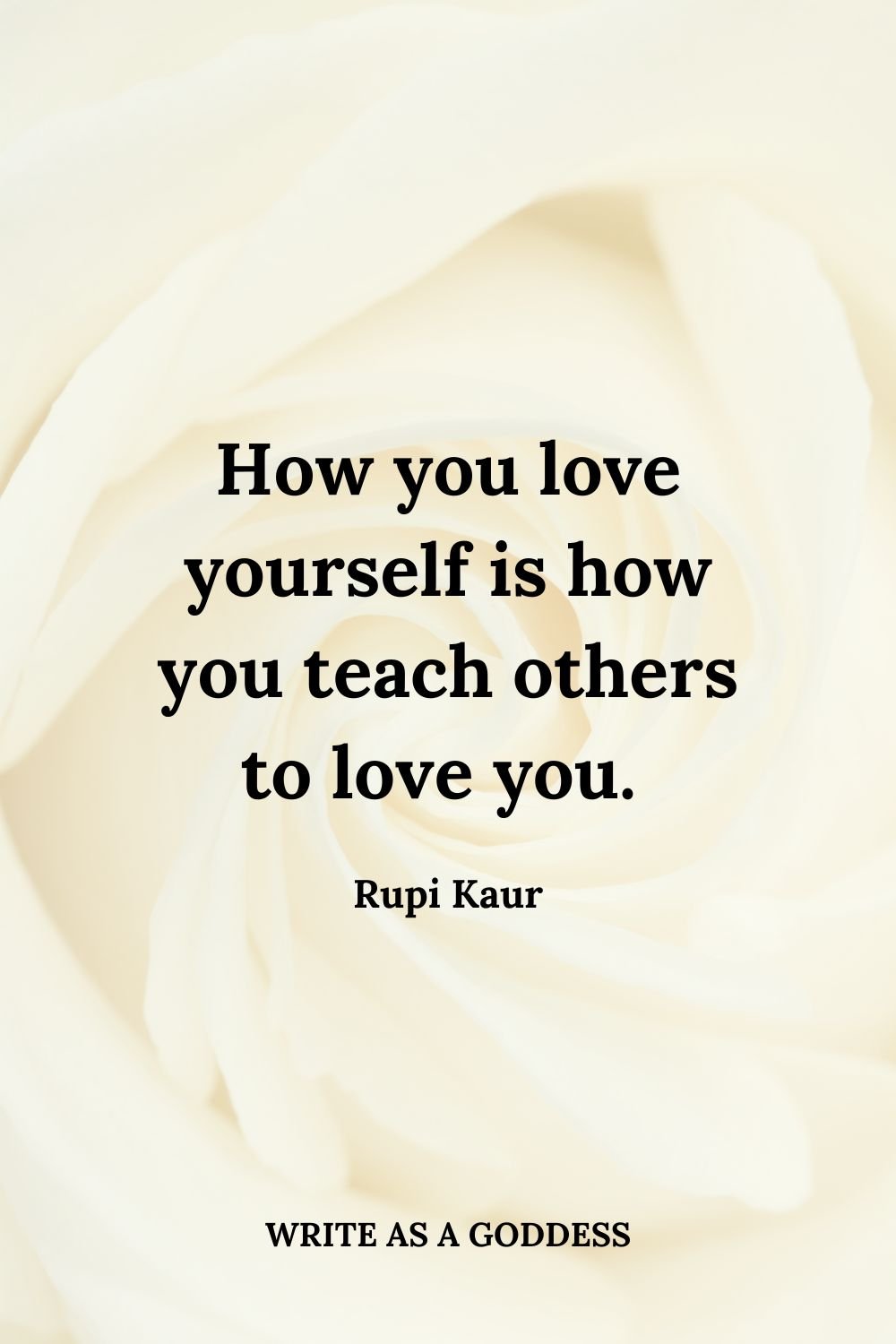 how you love yourself quote