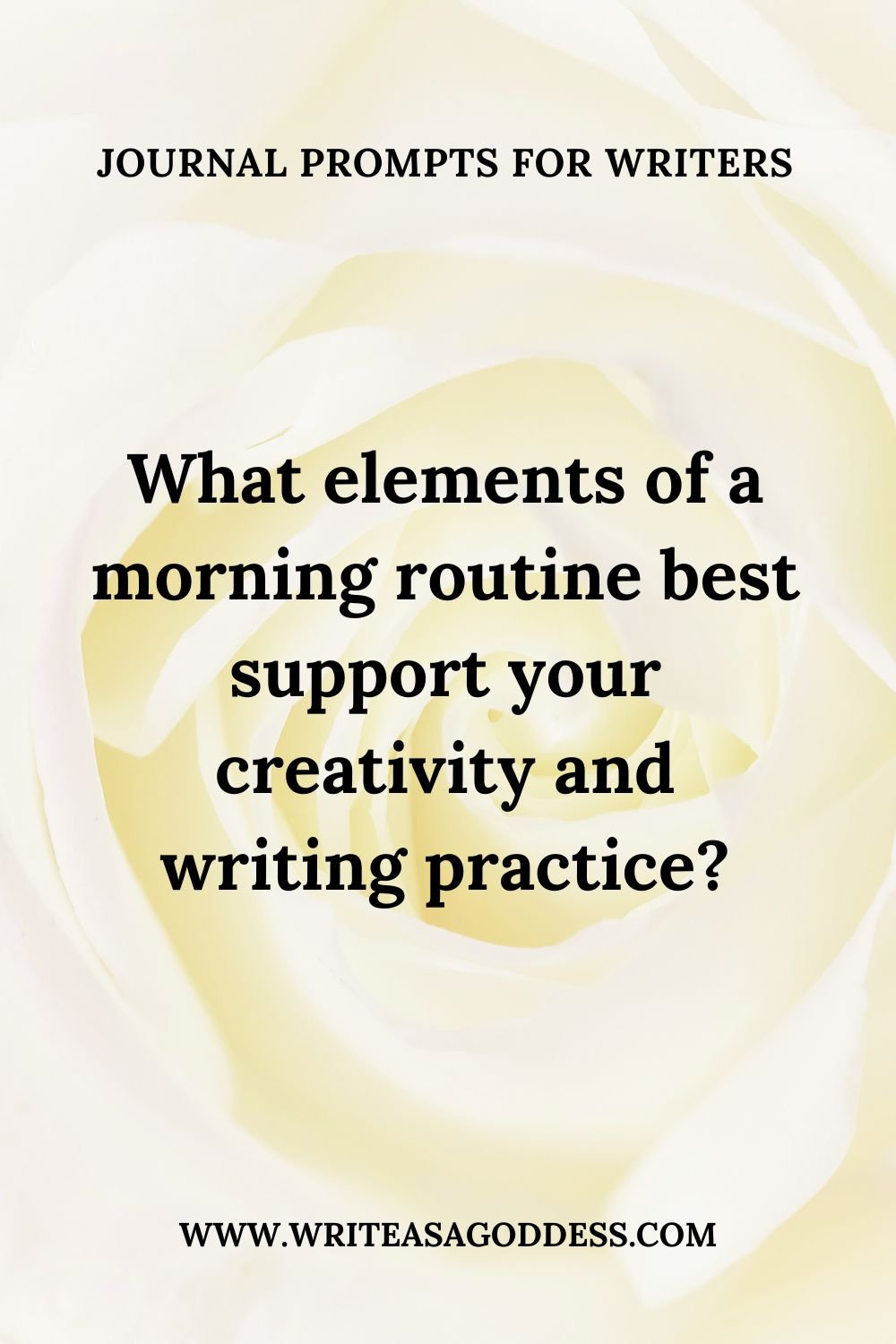 morning routine journal prompt for writers