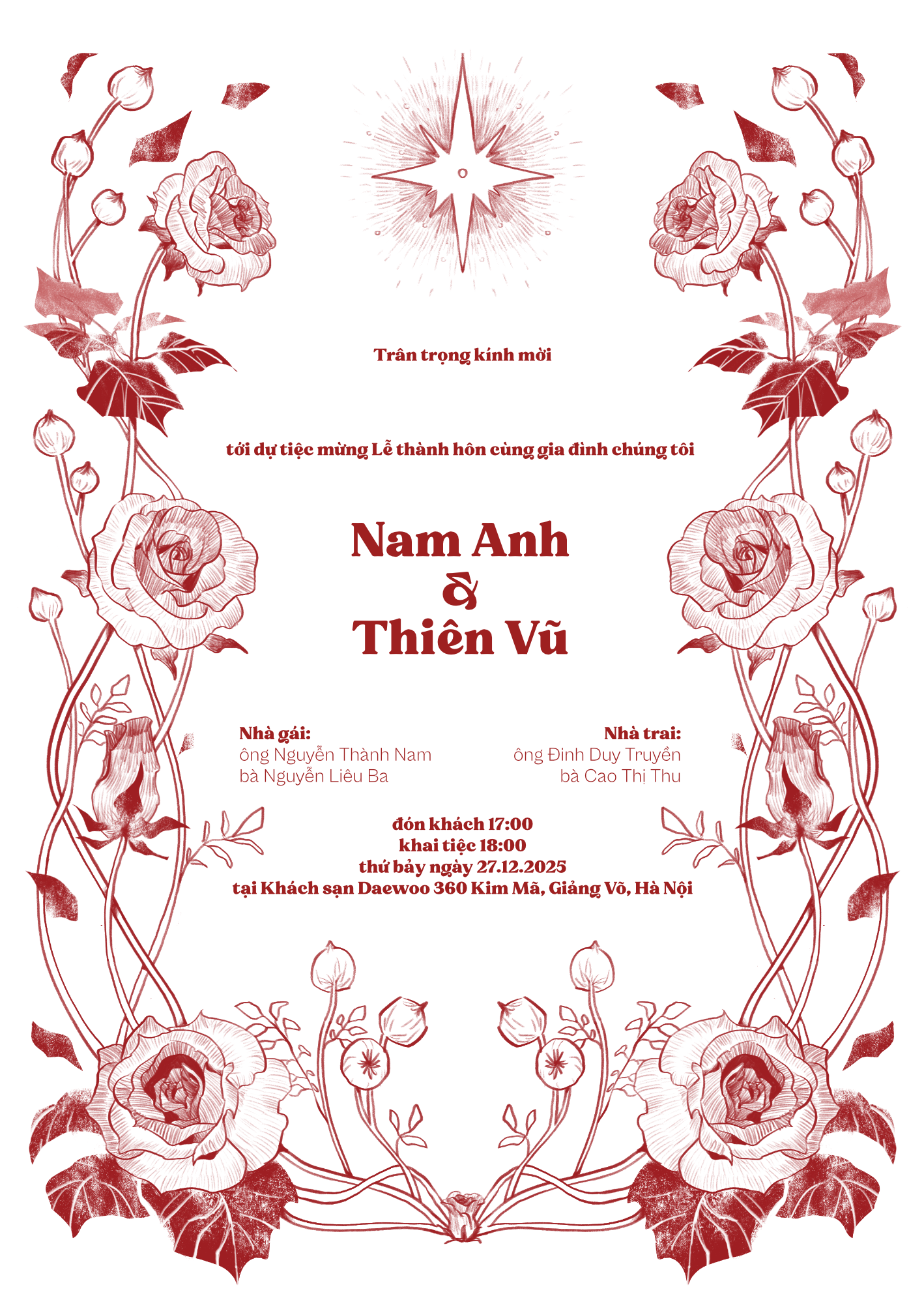 Wedding Invitation, First Draft