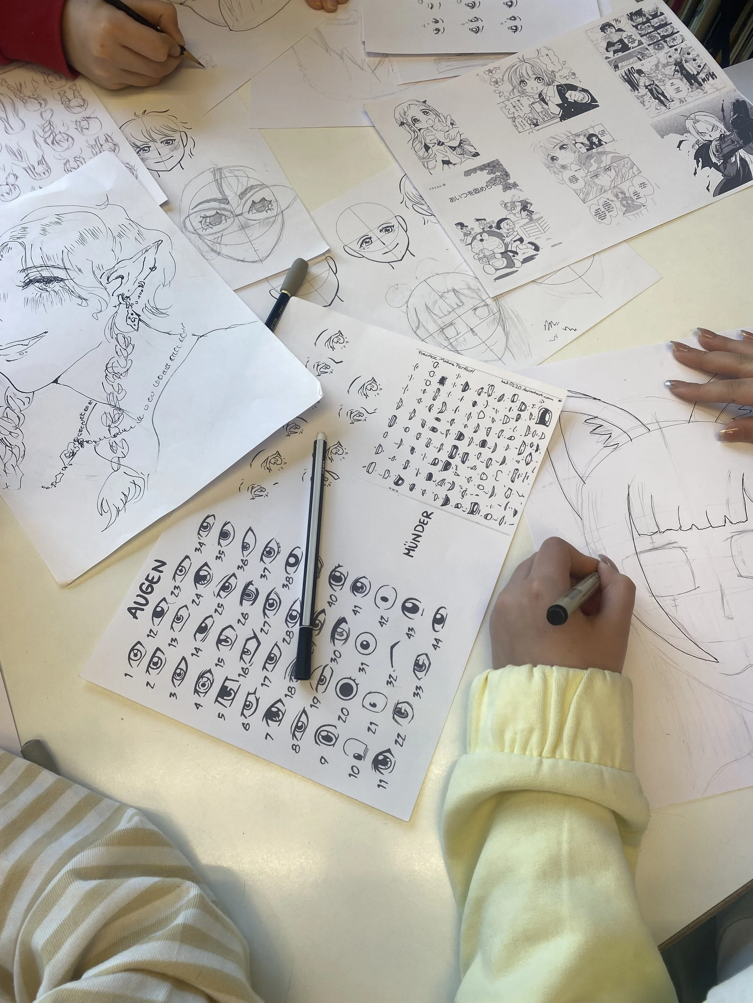 Anime Manga-Style drawing class