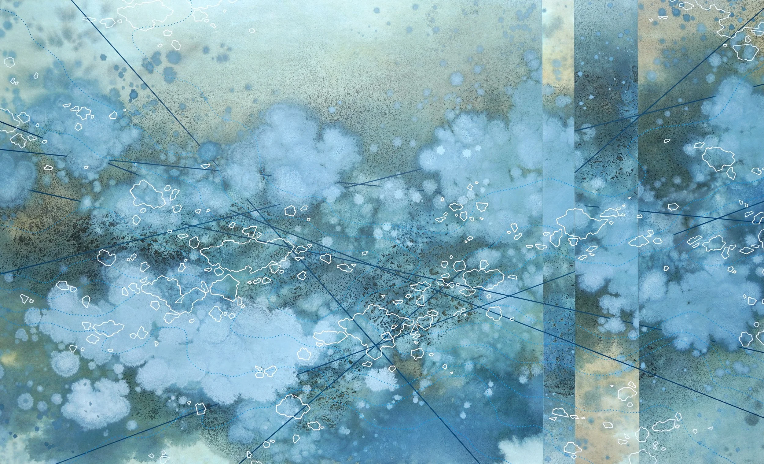 "Atmosphere", 44x72 in, Acrylic on panel, 2026