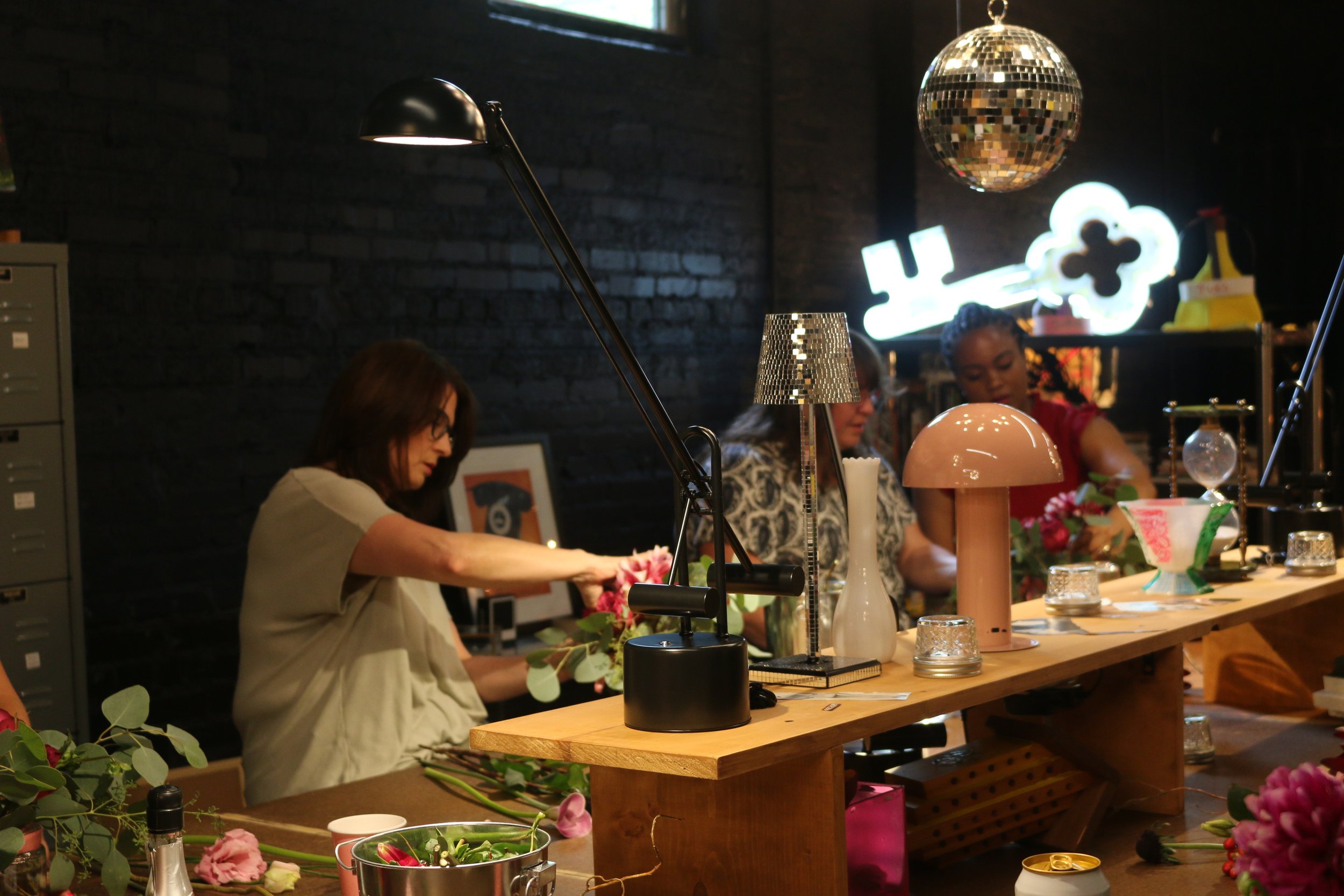 Floral arranging class with Gabrielle