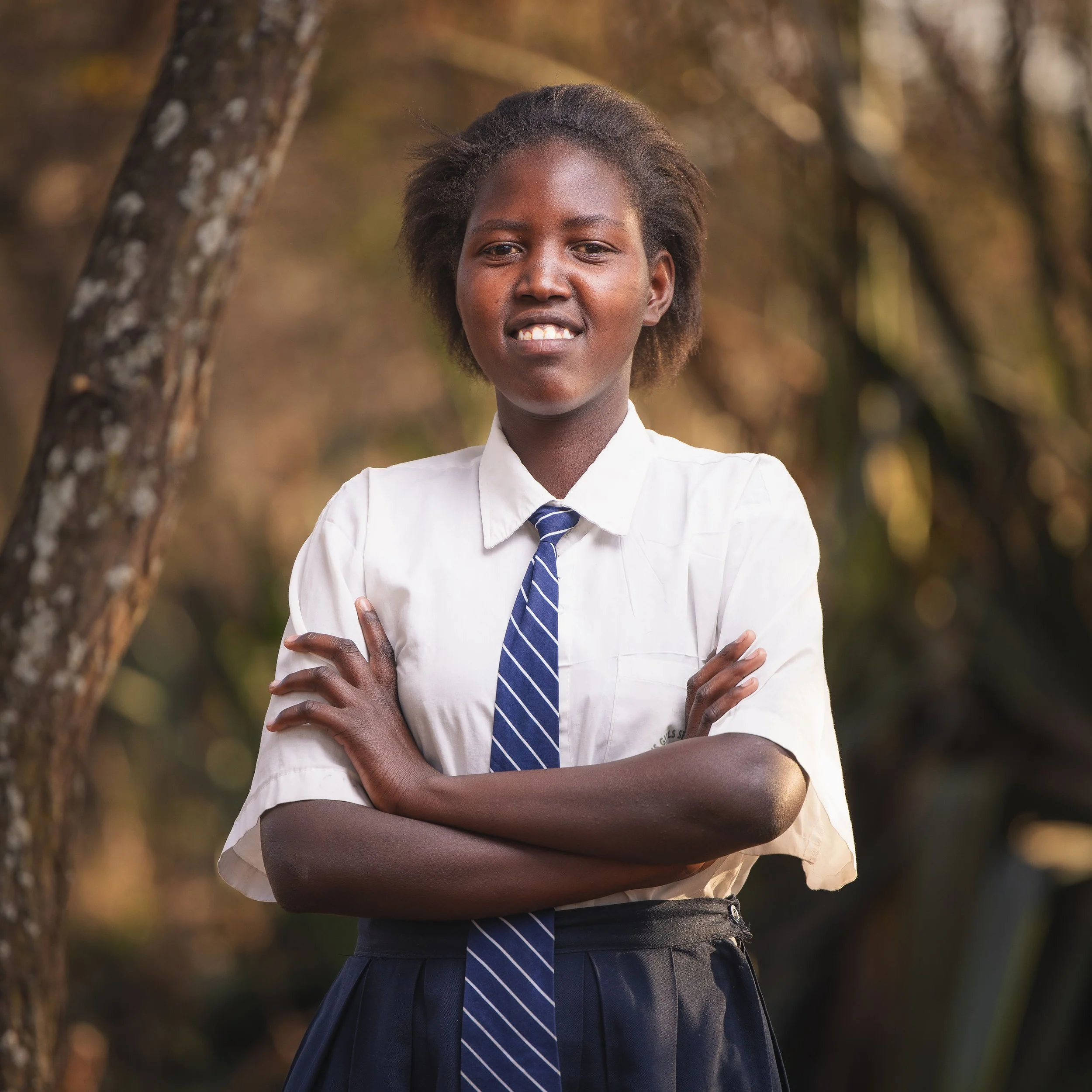Lina Cecilia Lesah | Lina is 17 years old. She hopes to become a teacher within her community after school. Lina is working hard to order to help her younger sisters and brothers, who will also lack the means to attend to school without a scholarship