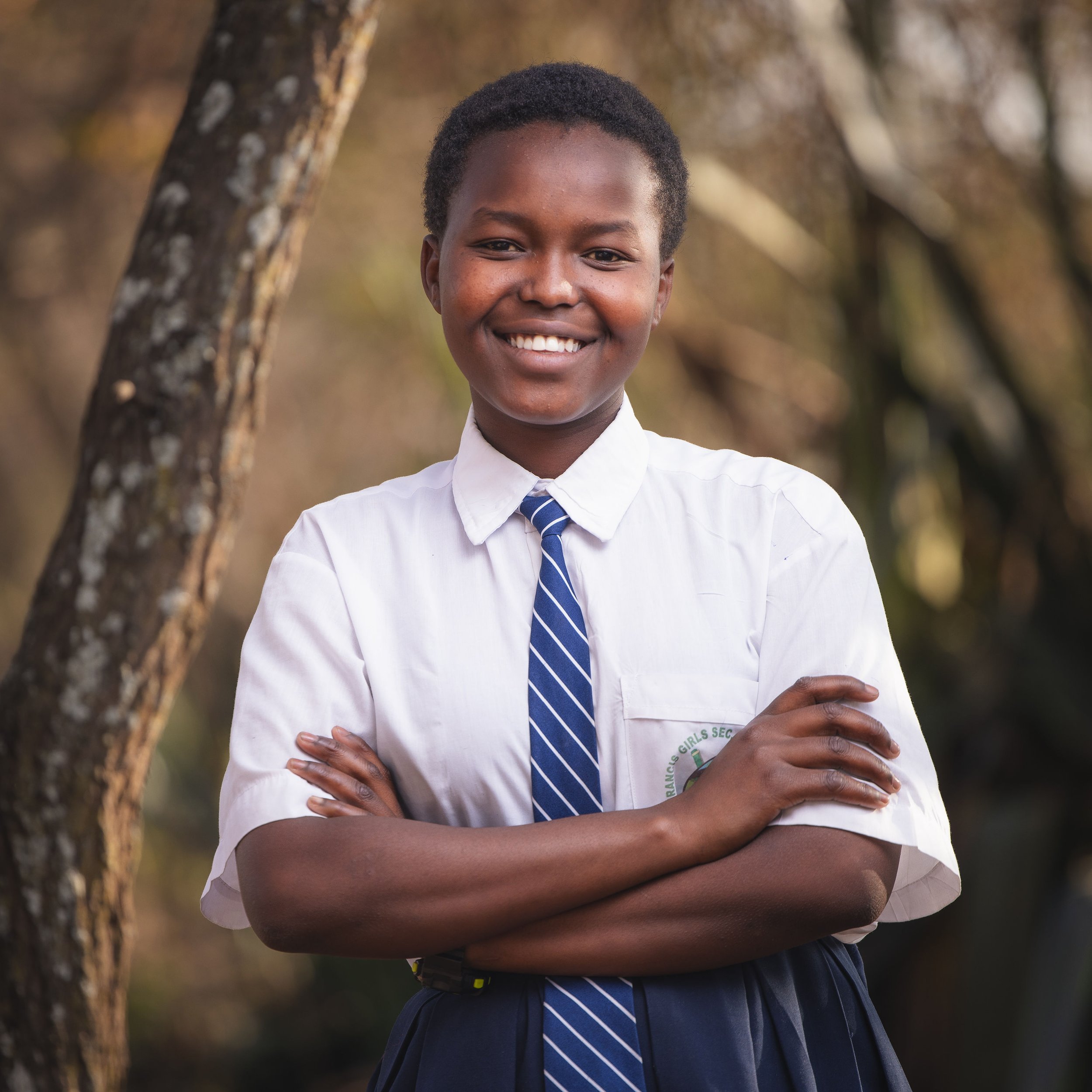 Maryann Wawuda | Maryann hopes to become an aircraft engineer. She is 17 years old and describes herself as hardworking, courageous, and loves to play football (soccer). Her family has faced long stretches without reliable employment. With several ch