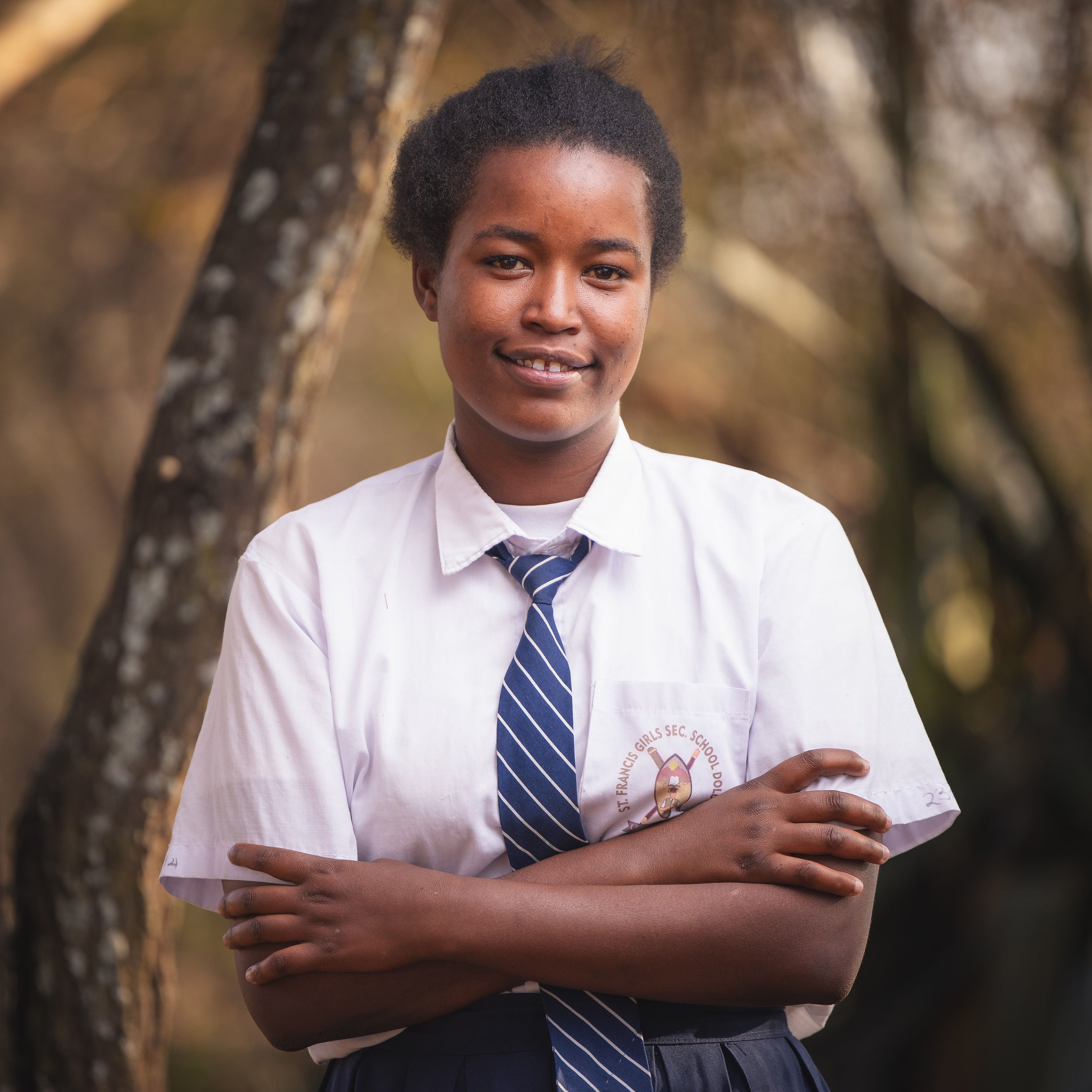 Zainab Kimani | Zainabu is 19 years old and enjoys studying English. She describes herself as disciplined and hardworking. Zainabu is motivated by helping those in need and wants to become a teacher to support girls like her, whose parents cannot aff