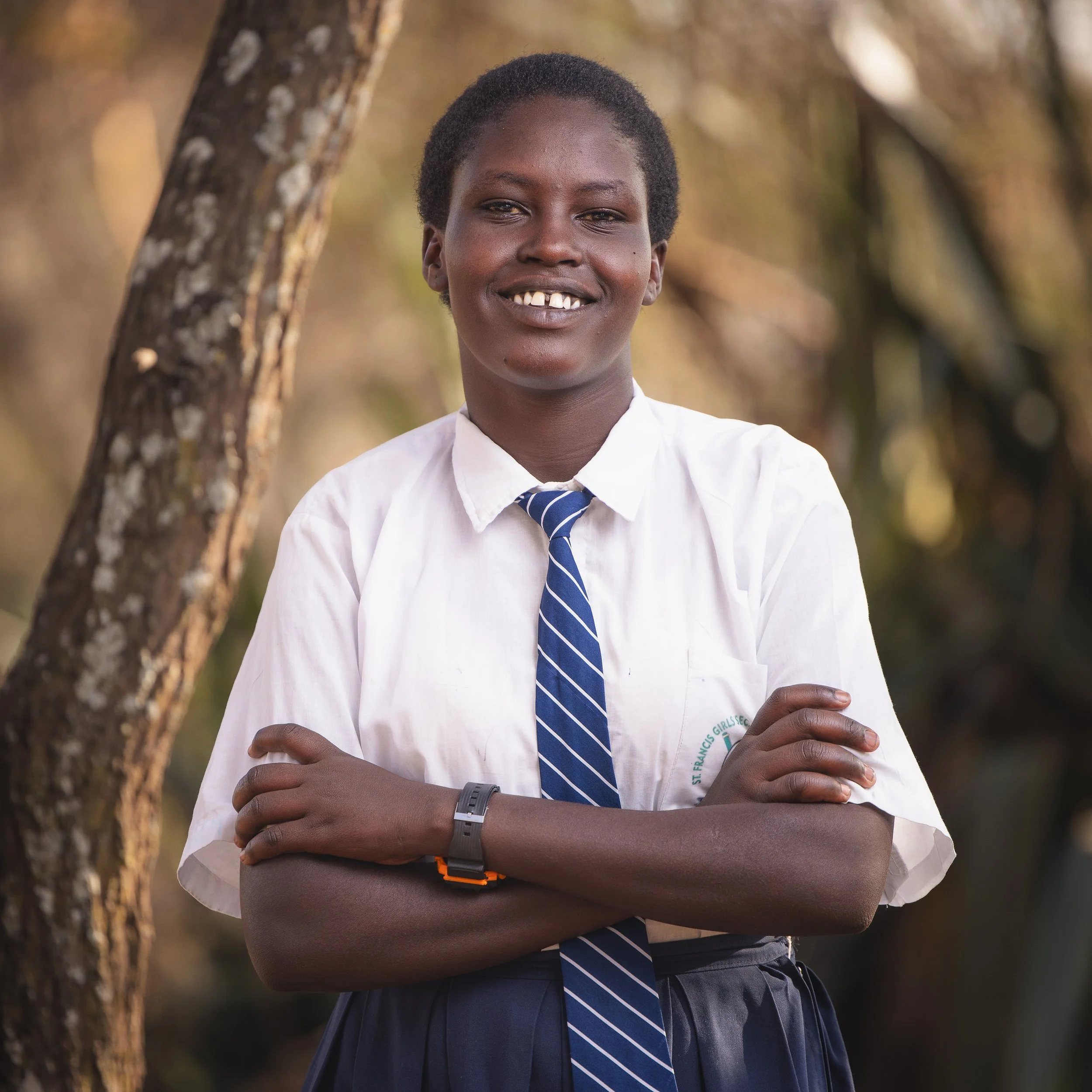 Munyaki Kipish | Munyaki enjoys studying mathematics at school. She describes herself as hopeful, kind and courageous. Munyaki is one of several children, which makes finances a significant challenge for her family. Given the chance, she will go to t