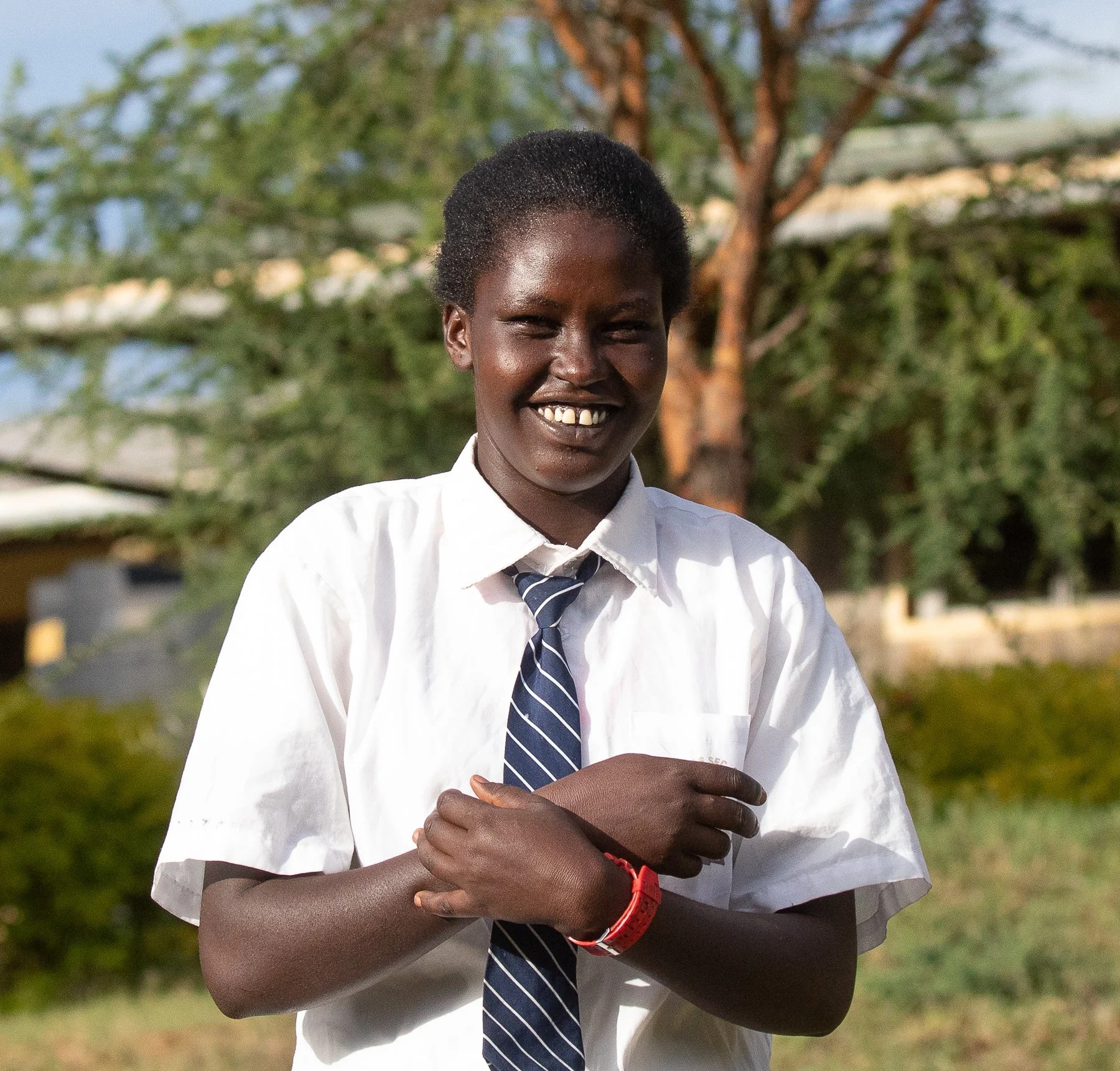 Munyaki Kipish | Munyaki enjoys studying mathematics at school. She describes herself as hopeful, kind and courageous. Munyaki is one of several children, which makes finances a significant challenge for her family. Given the chance, she will go to t