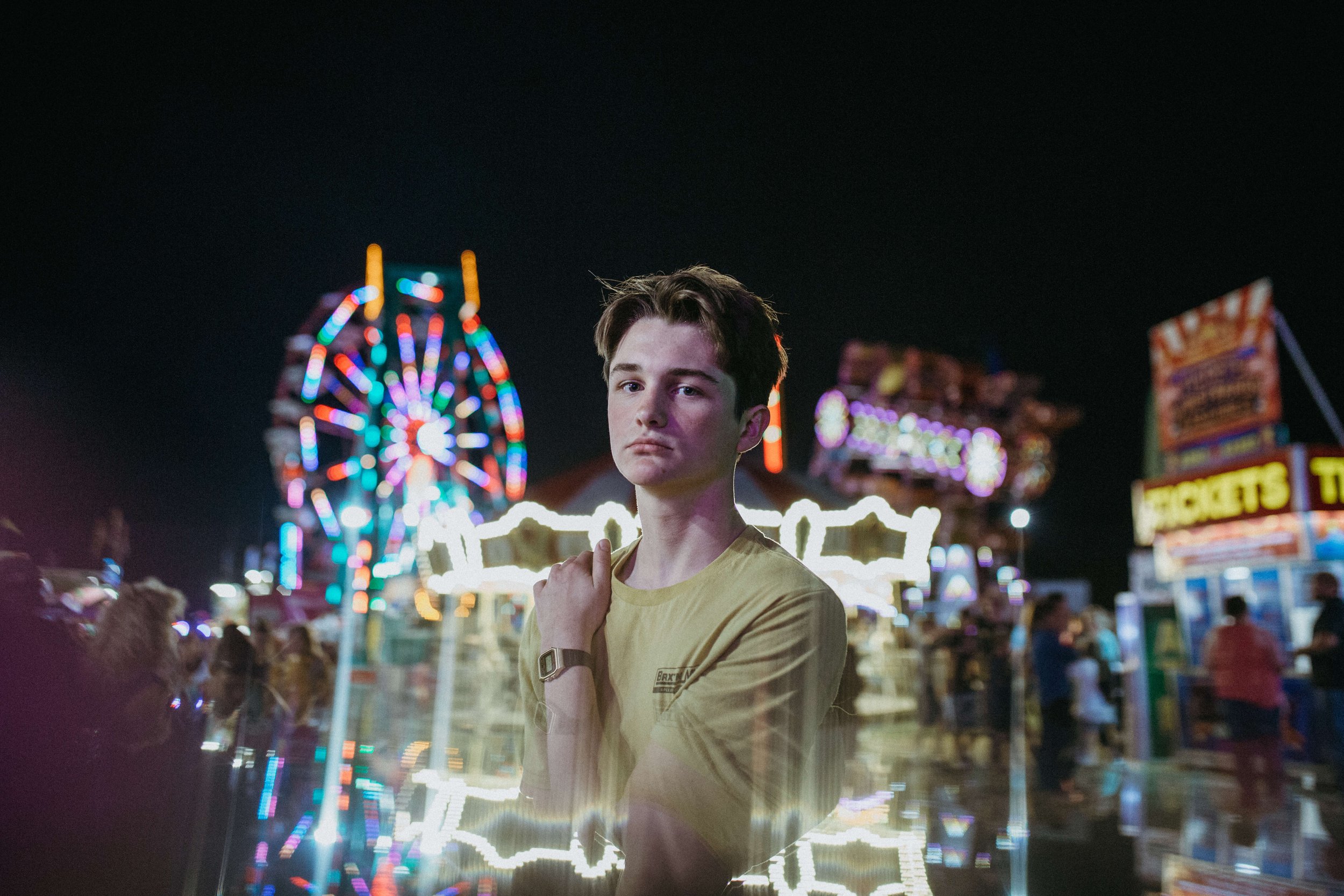 Neon amusement park portraits | Benton-Franklin County Fair &amp; Rodeo