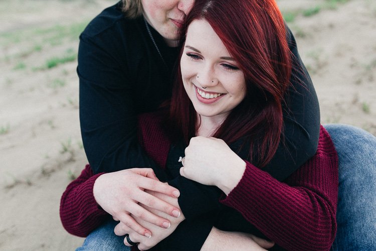 Sand dune engagement photos | Tri-cities, Washington | 400 Lux Photography