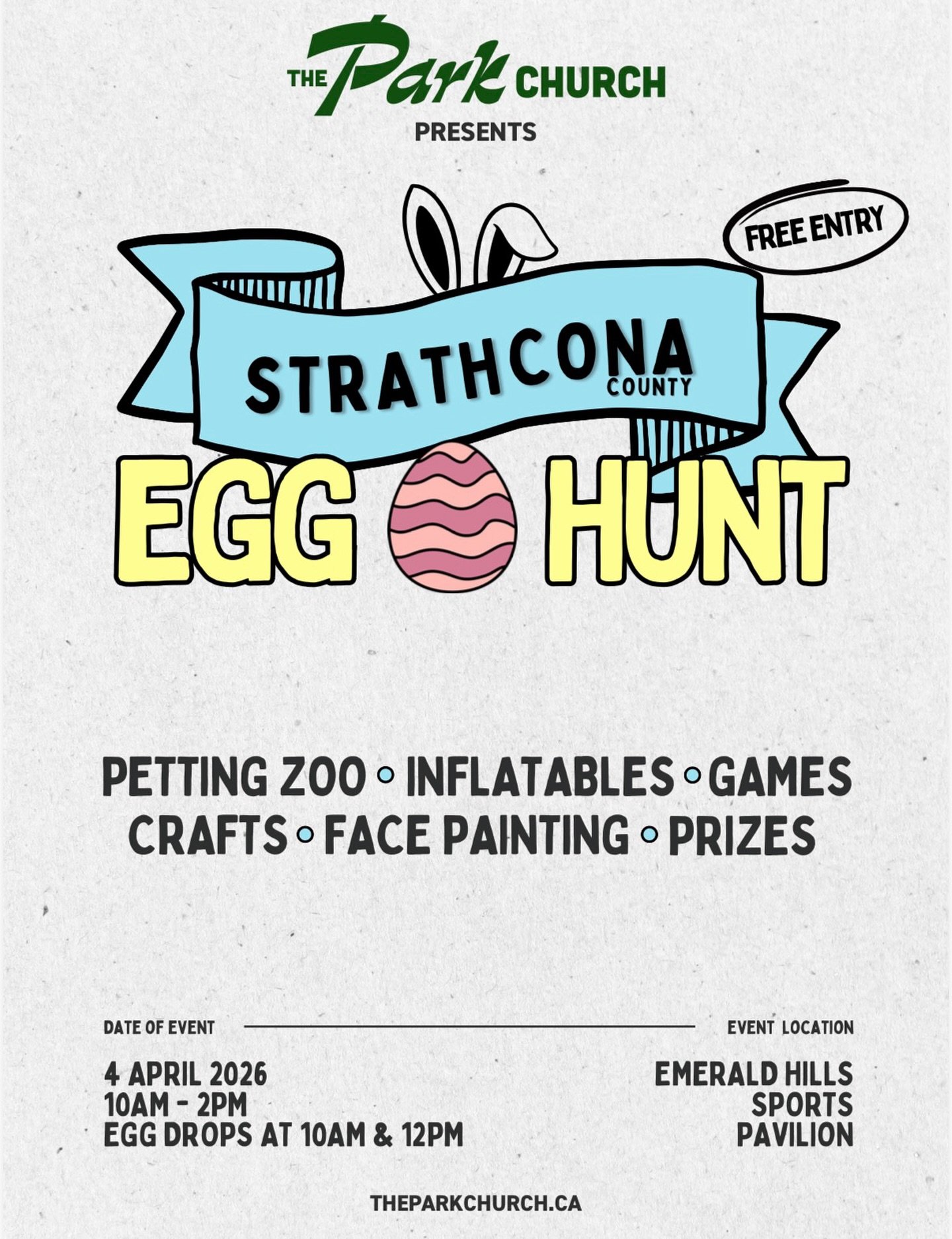Our clinic will once again be a sponsor at this years Easter Egg Hunt!

Bring your families and enjoy the hunt! 

Happy Easter!

Tailor Made Wellness
780-464-5220