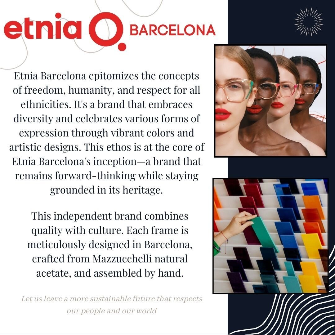 👓✨ Brand Spotlight: Etnia Barcelona ✨👓

Dive into the vibrant world of eyewear with Etnia Barcelona&mdash;an iconic brand renowned for its fusion of style, culture, and innovation! 

🎨 Colorful Creations: Etnia Barcelona celebrates diversity and i
