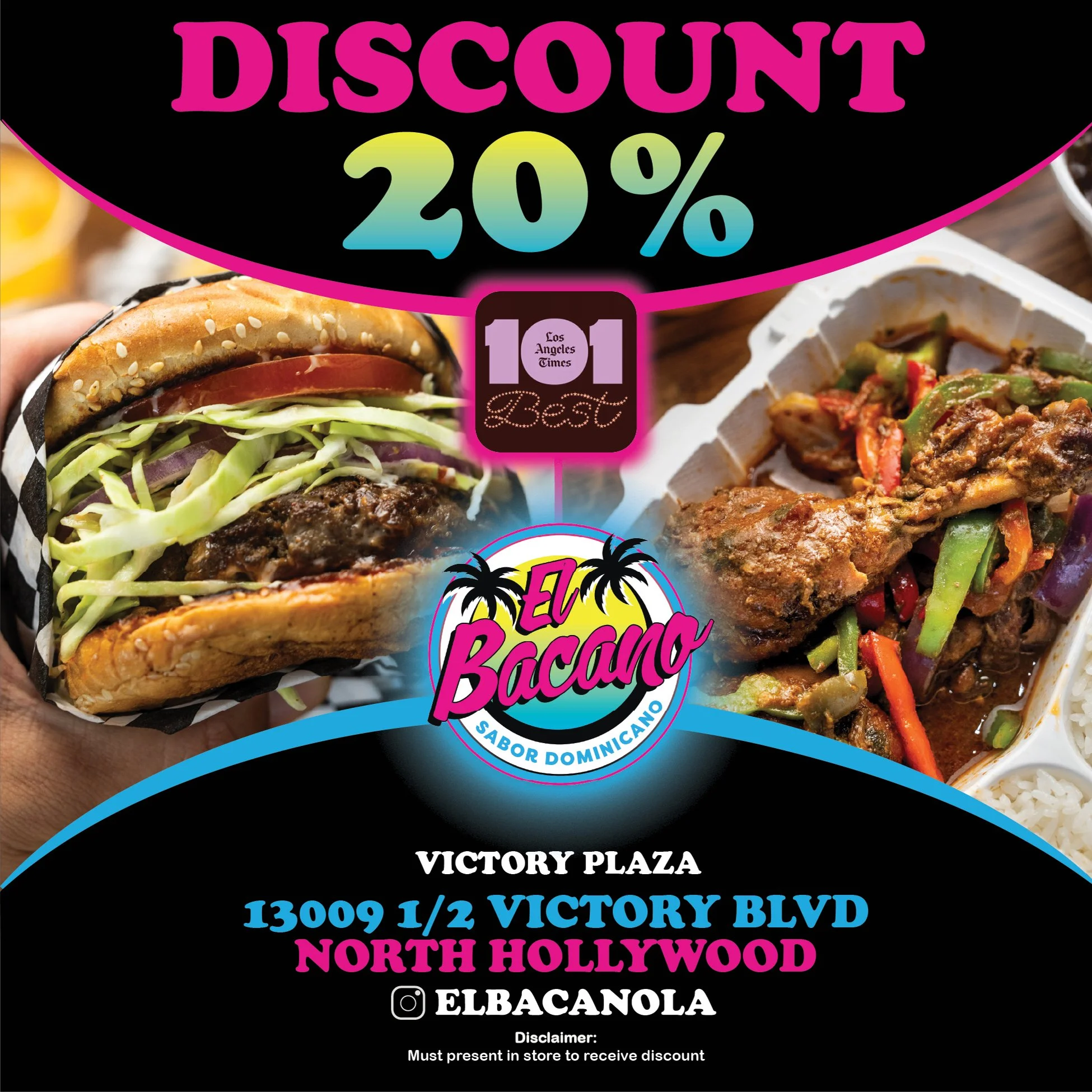 El Bacano Discount Flyer 