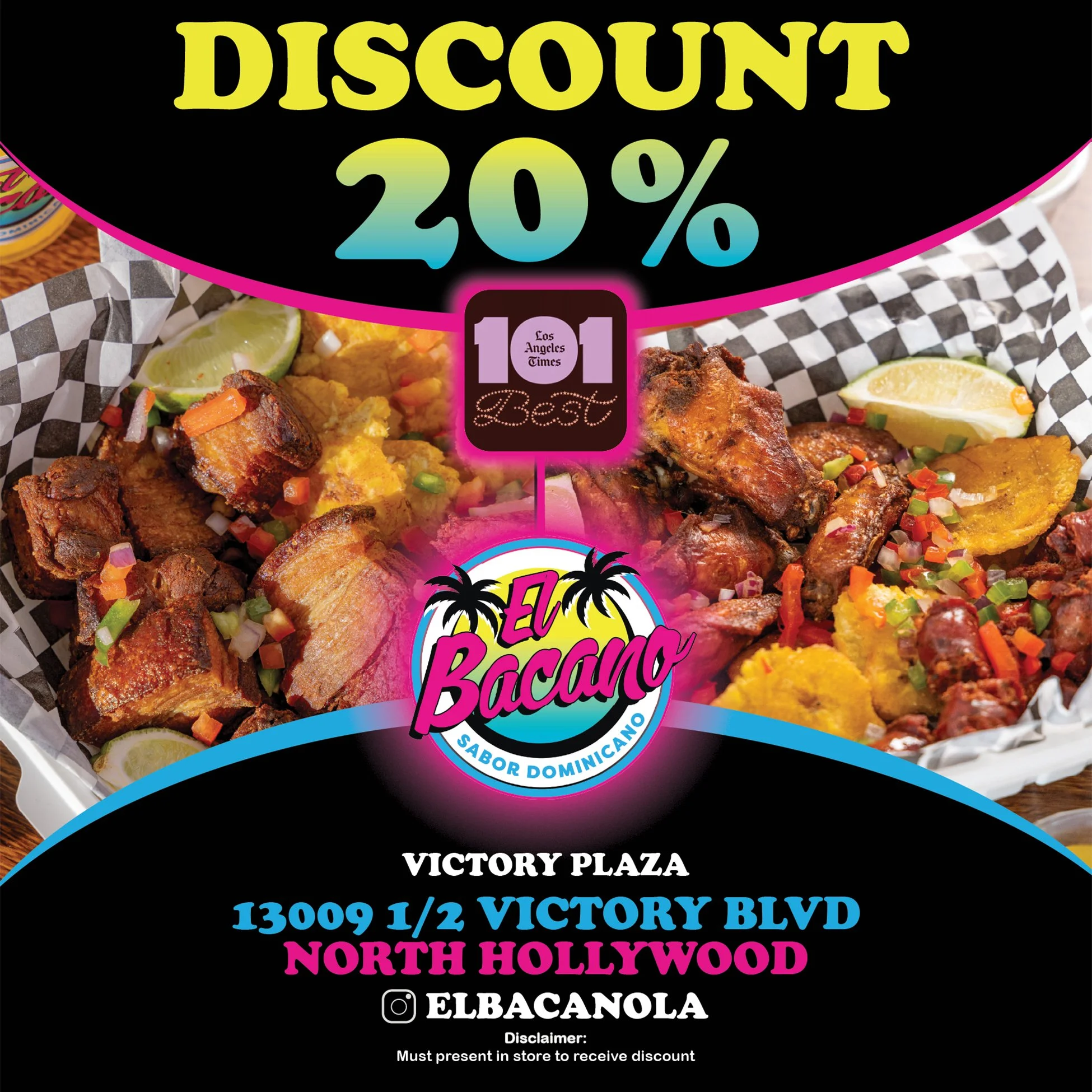 El Bacano Discount Flyer 