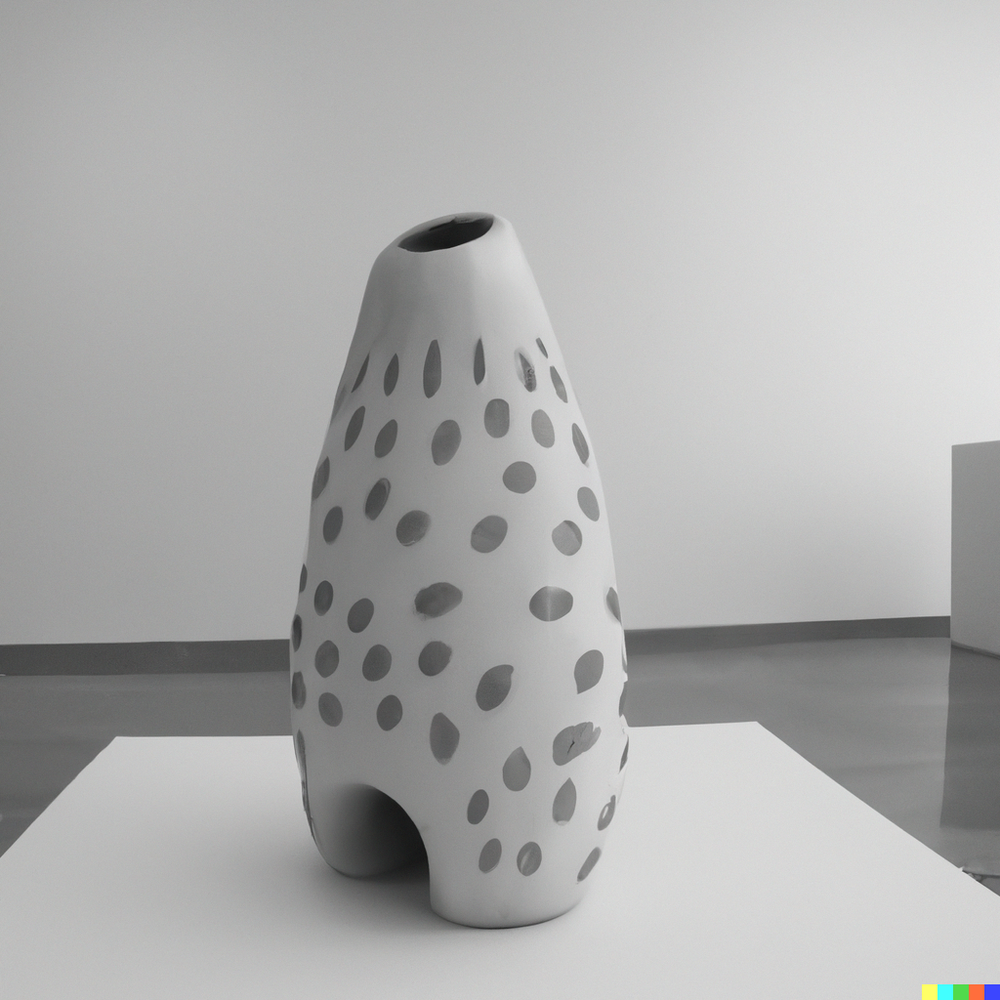 DALL·E 2022-07-13 23.03.04 - A photo of a ceramic vase made by space aliens displayed in a white gallery..png