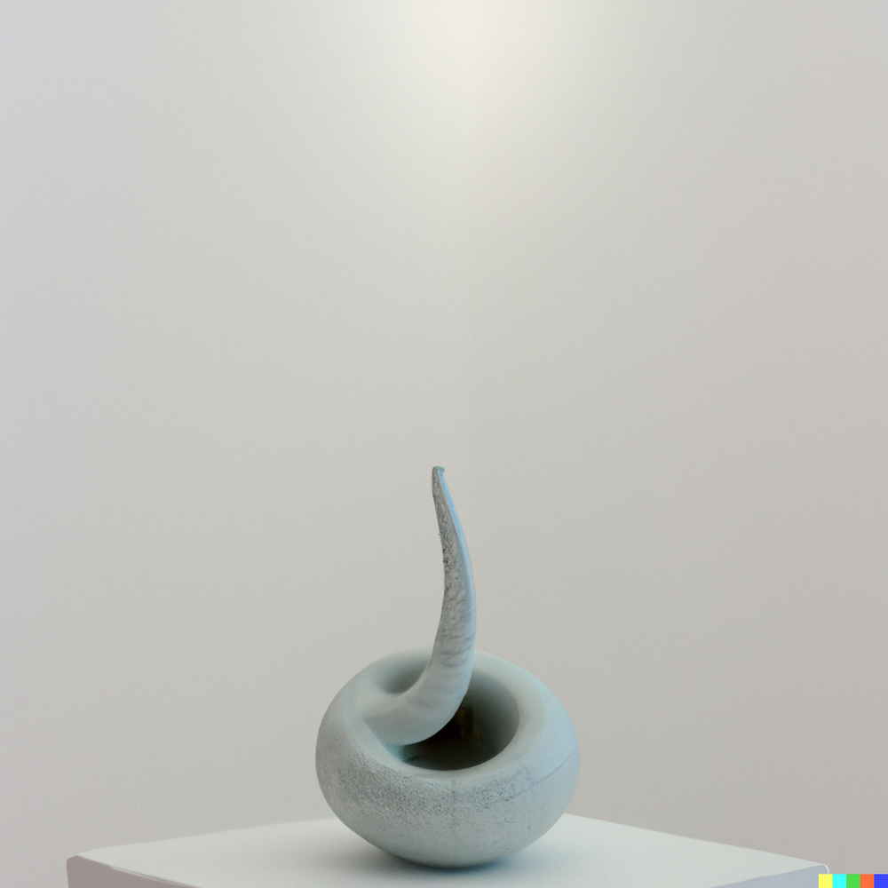 DALL·E 2022-07-13 23.06.04 - A photo of a ceramic vase made by space aliens displayed in a gallery with white walls..png