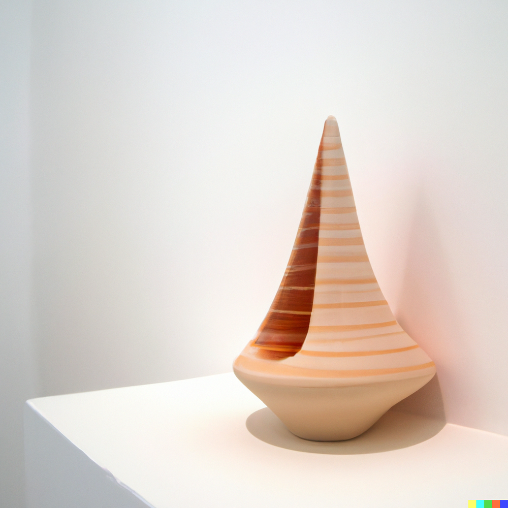 DALL·E 2022-07-13 23.10.01 - A photo of a ceramic vase made by space aliens displayed in a gallery with white walls..png