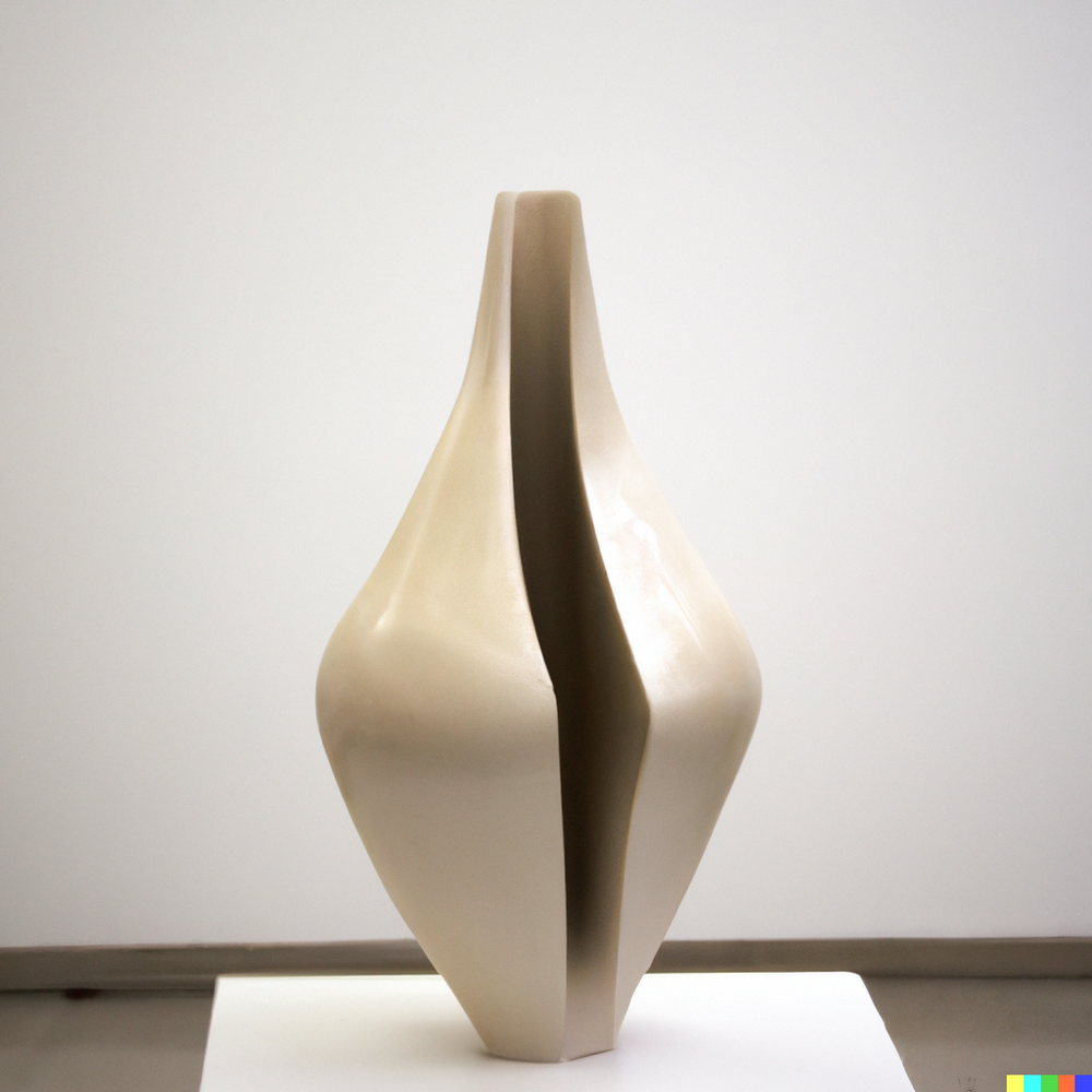 DALL·E 2022-07-14 22.19.16 - A photo of a ceramic vase made by superintelligent space aliens displayed in a gallery with white walls..png