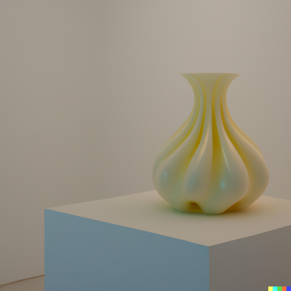 DALL·E 2022-07-14 22.27.38 - A photo of a ceramic vase made by superintelligent space aliens displayed in a gallery with white walls..png