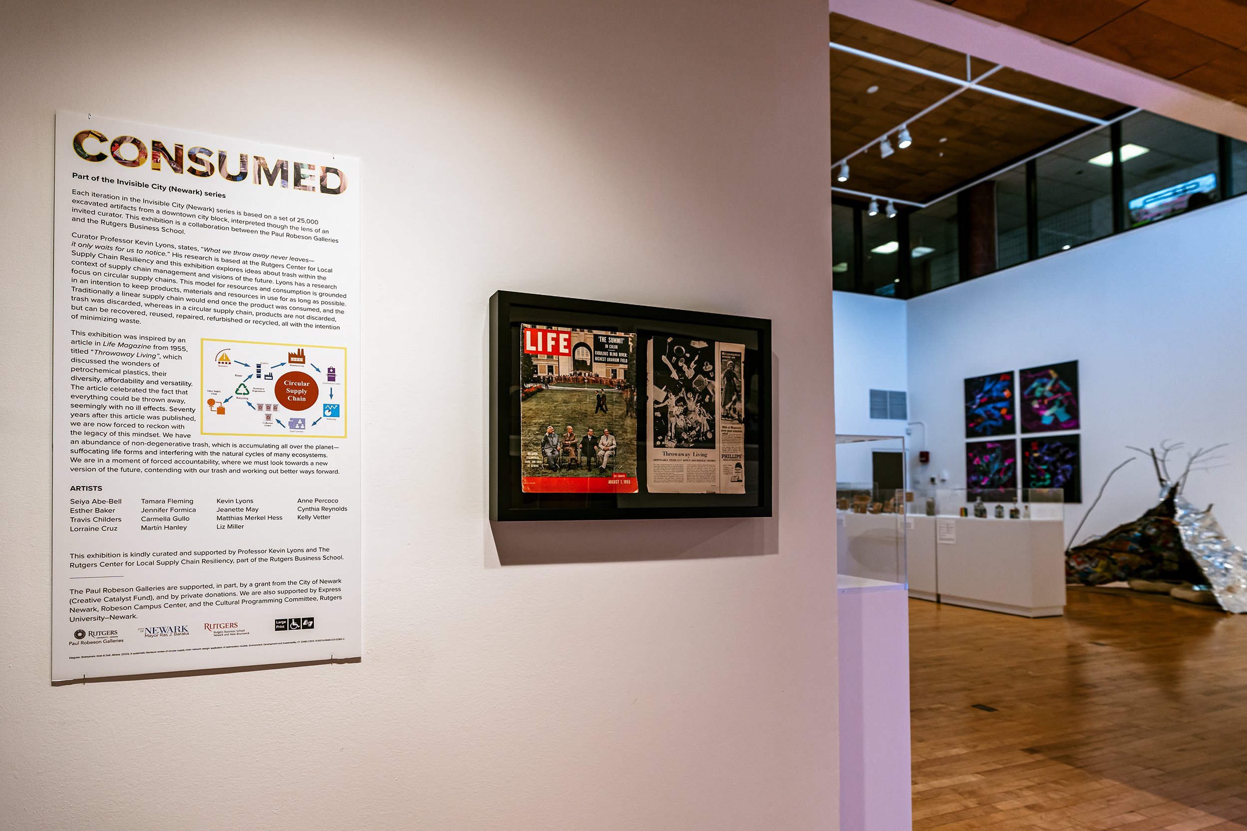 Consumed, Paul Robeson Galleries, Rutgers University, Newark, New Jersey, Curated by Professor Kevin Lyons, November 2025 - March 2026
Photo by Rachel Fawn Alban